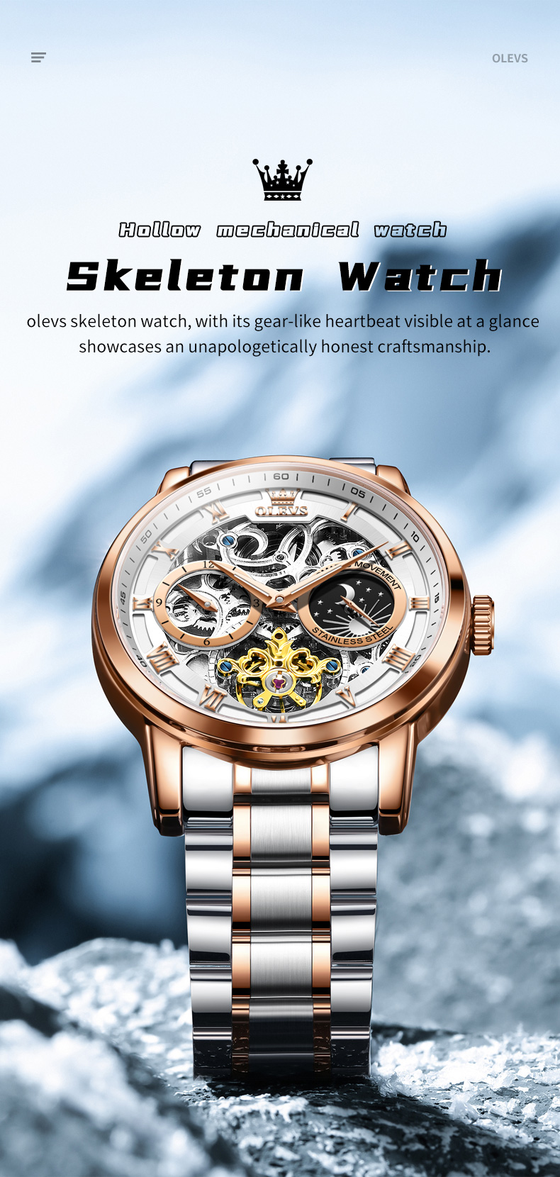 Royal brands collection Facebook ad: The Classic Olevs Automatic Watch