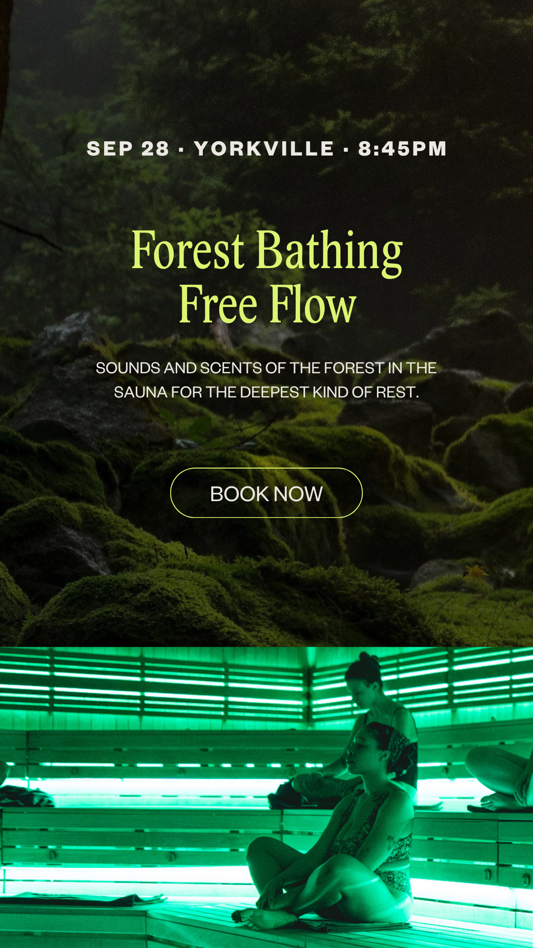 Othership Facebook ad: Forest Bathing Free Flow