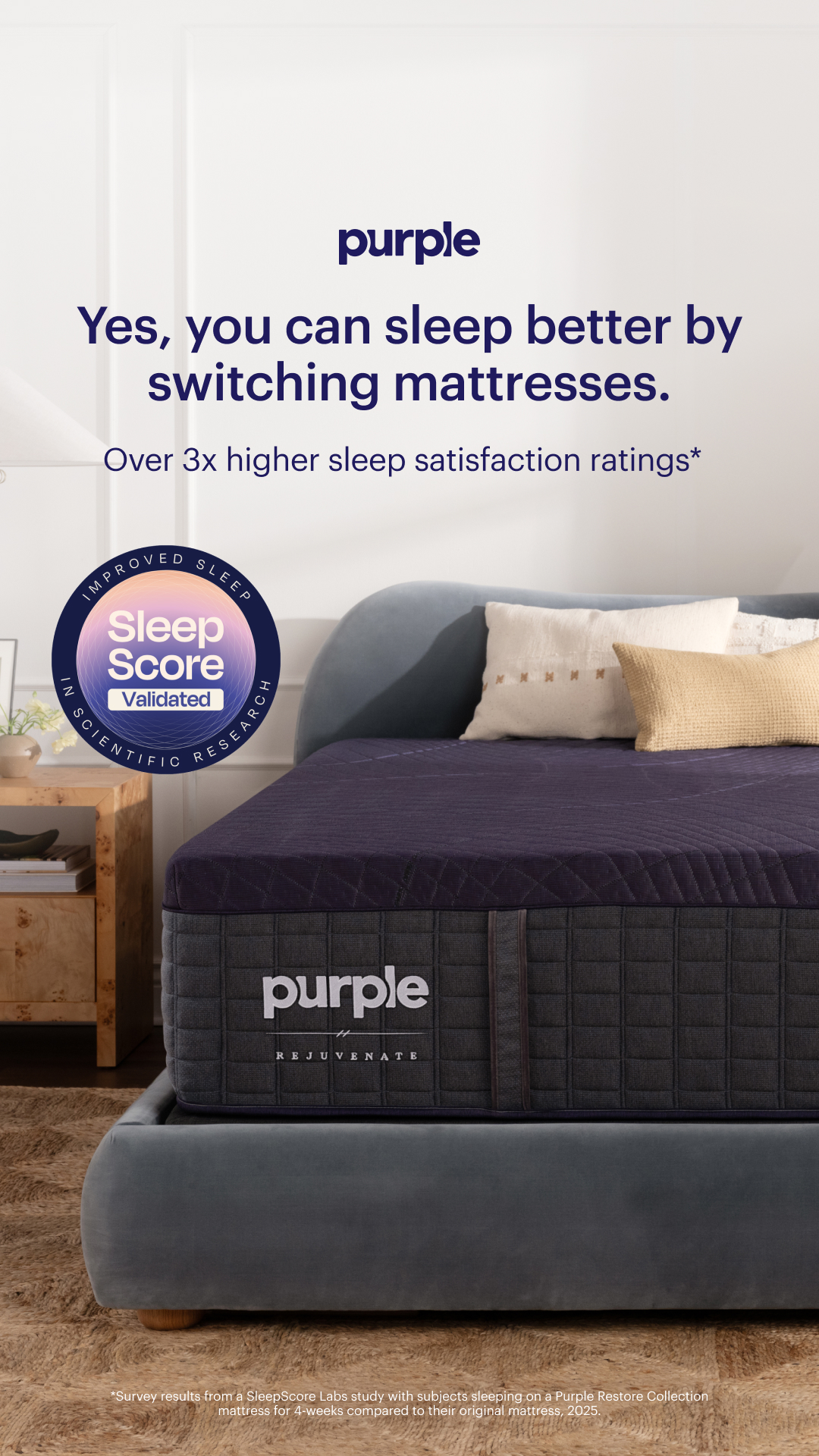 Purple Facebook ad