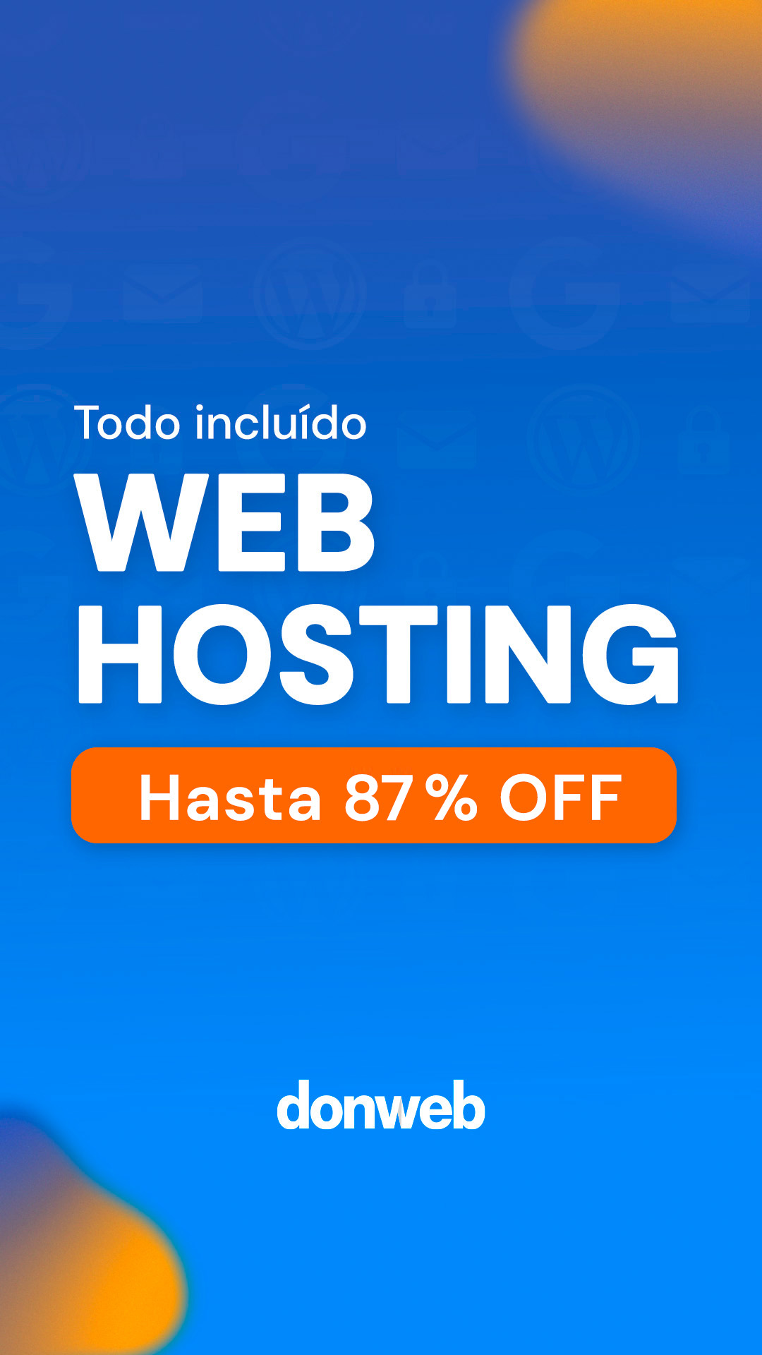 donweb Facebook ad: Hasta 87% OFF