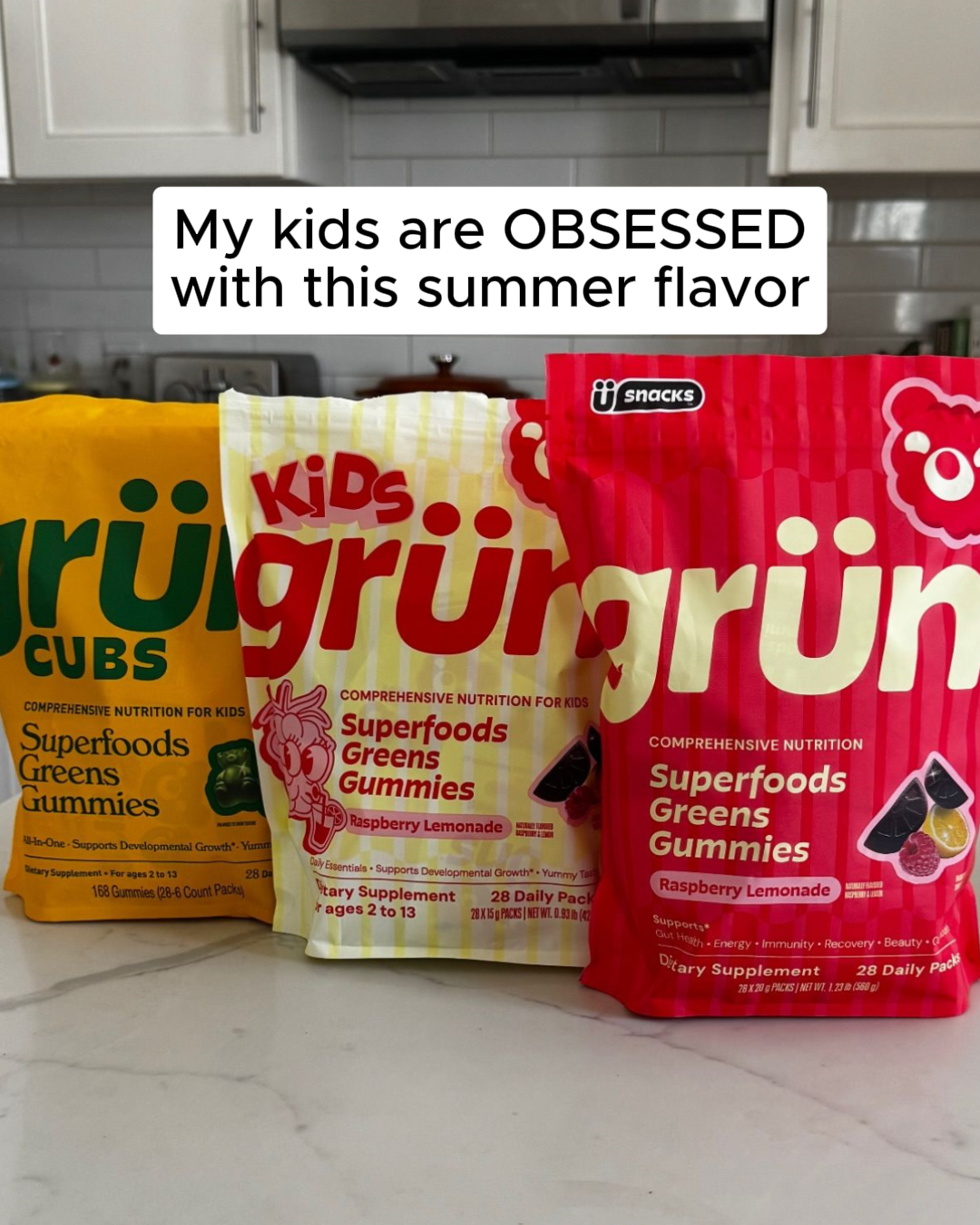 Grüns Kids Facebook ad