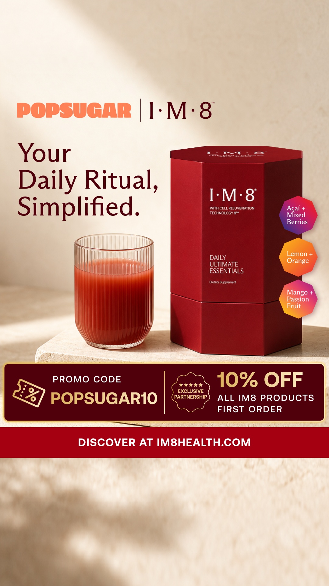 Popsugar Facebook ad