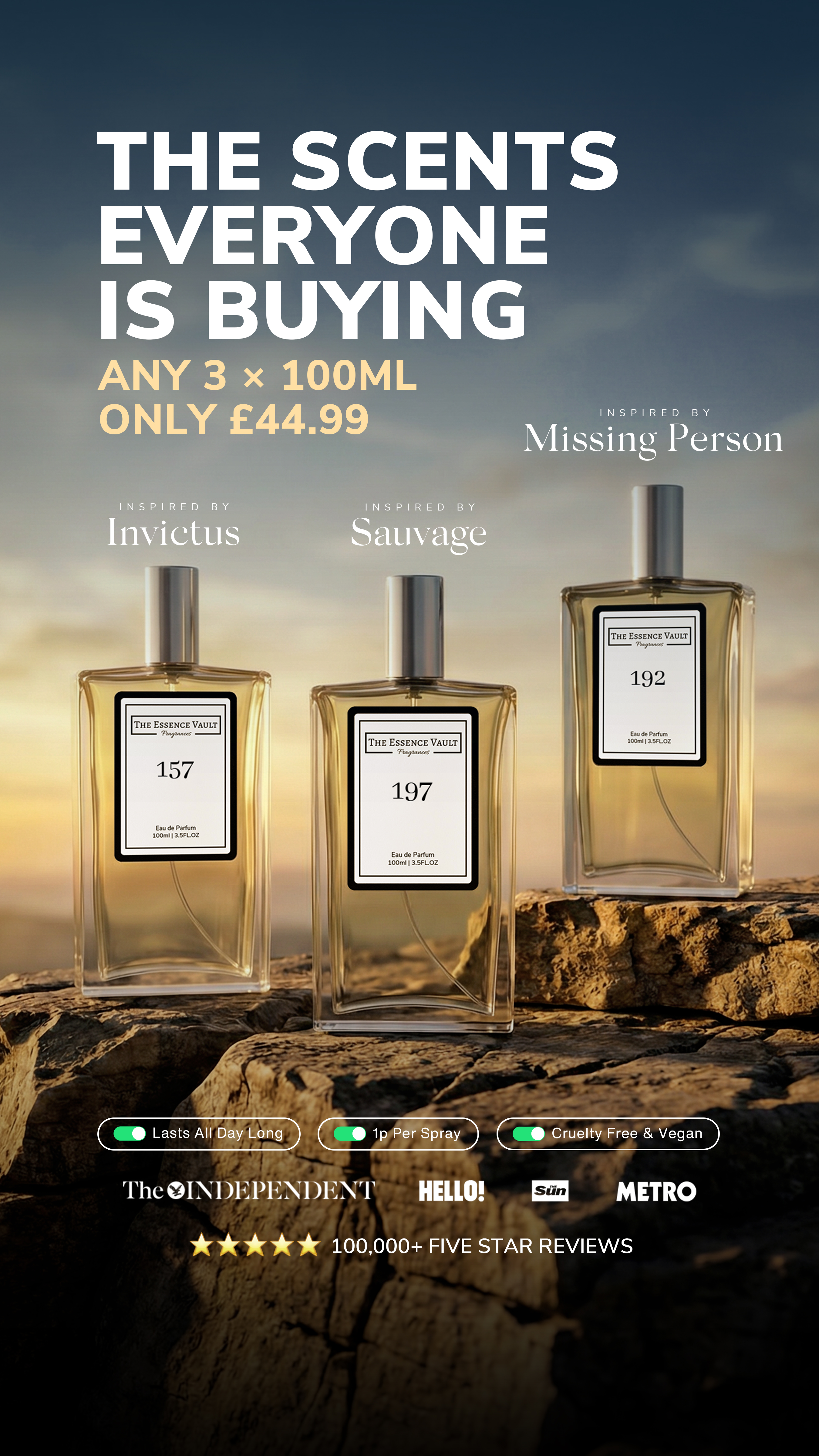 The Essence Vault Facebook ad from Dec 29, 2025