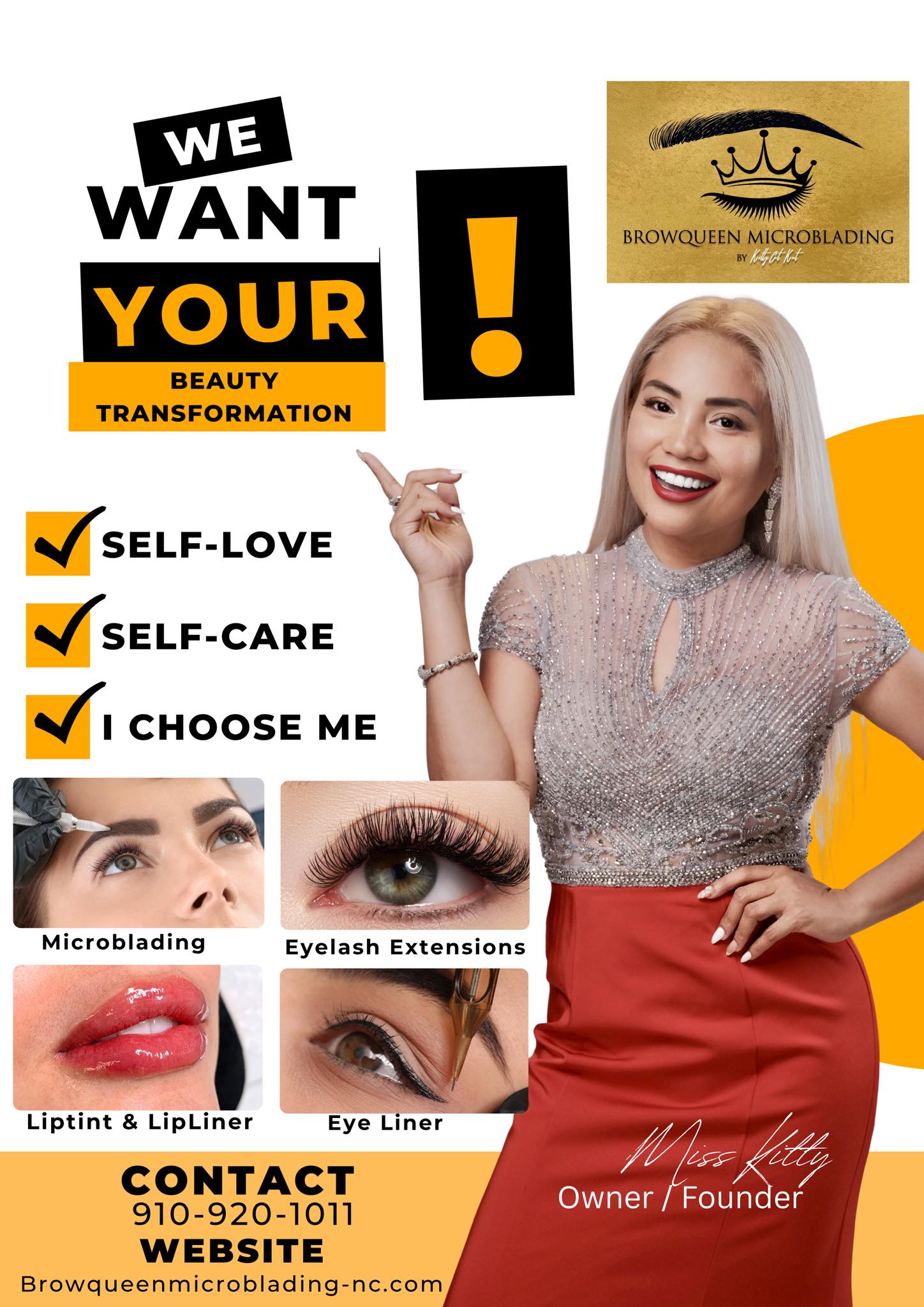 BrowQueen Microblading North Carolina By: Kittycat Kat Facebook ad
