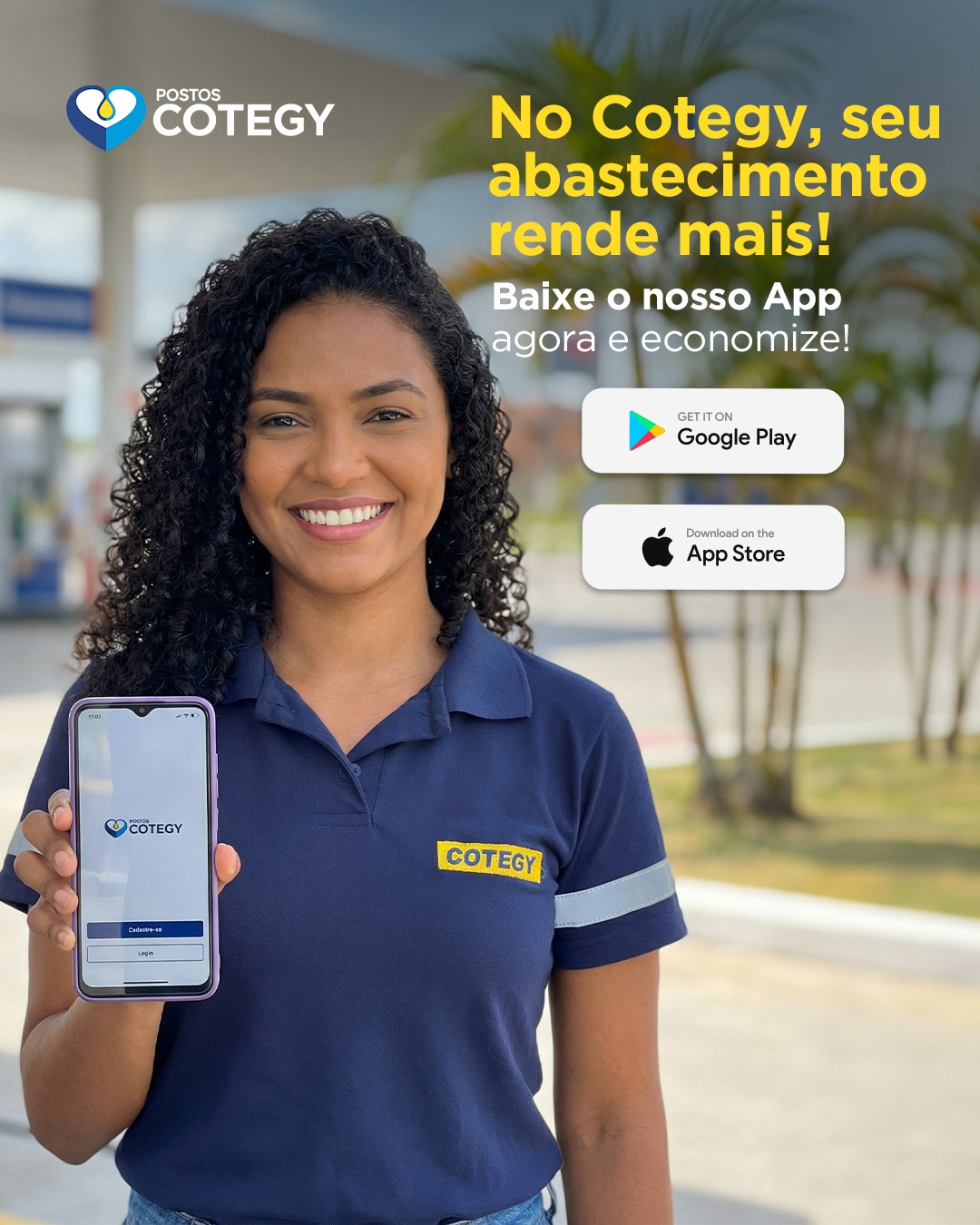 Postos Cotegy Facebook ad: Sua jornada mais econômica começa com um clique!