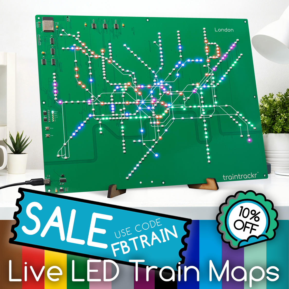 Traintrackr United Kingdom Facebook ad