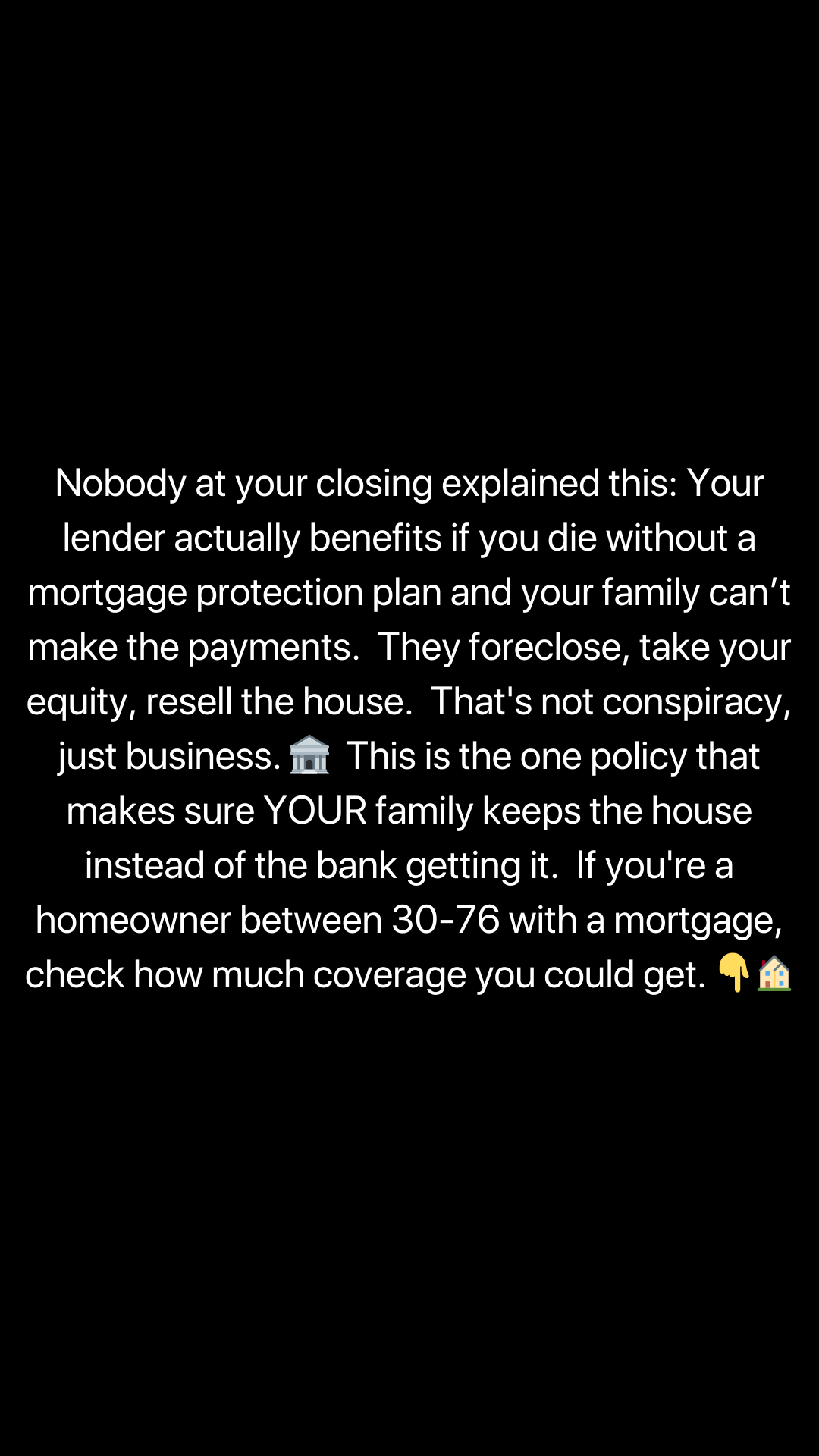 American Mortgage Protection Facebook ad