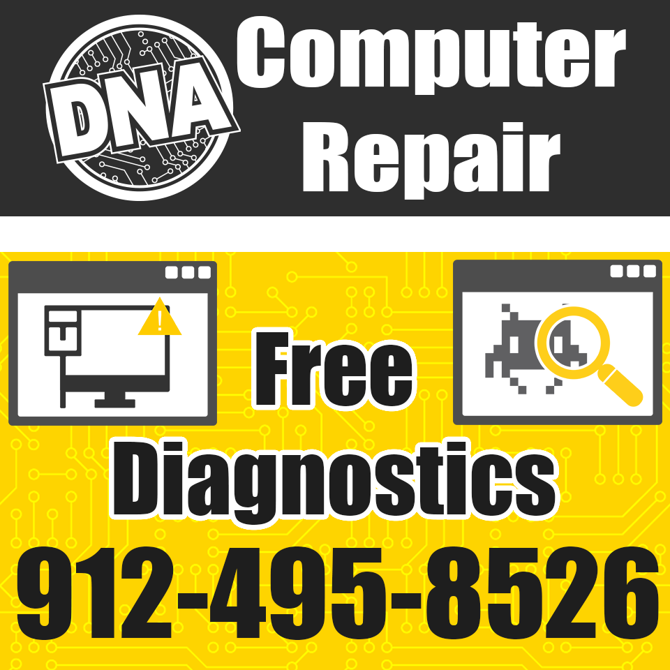 DNA Computerworks Facebook ad: Computer repair located just off of Hwy.80 near…