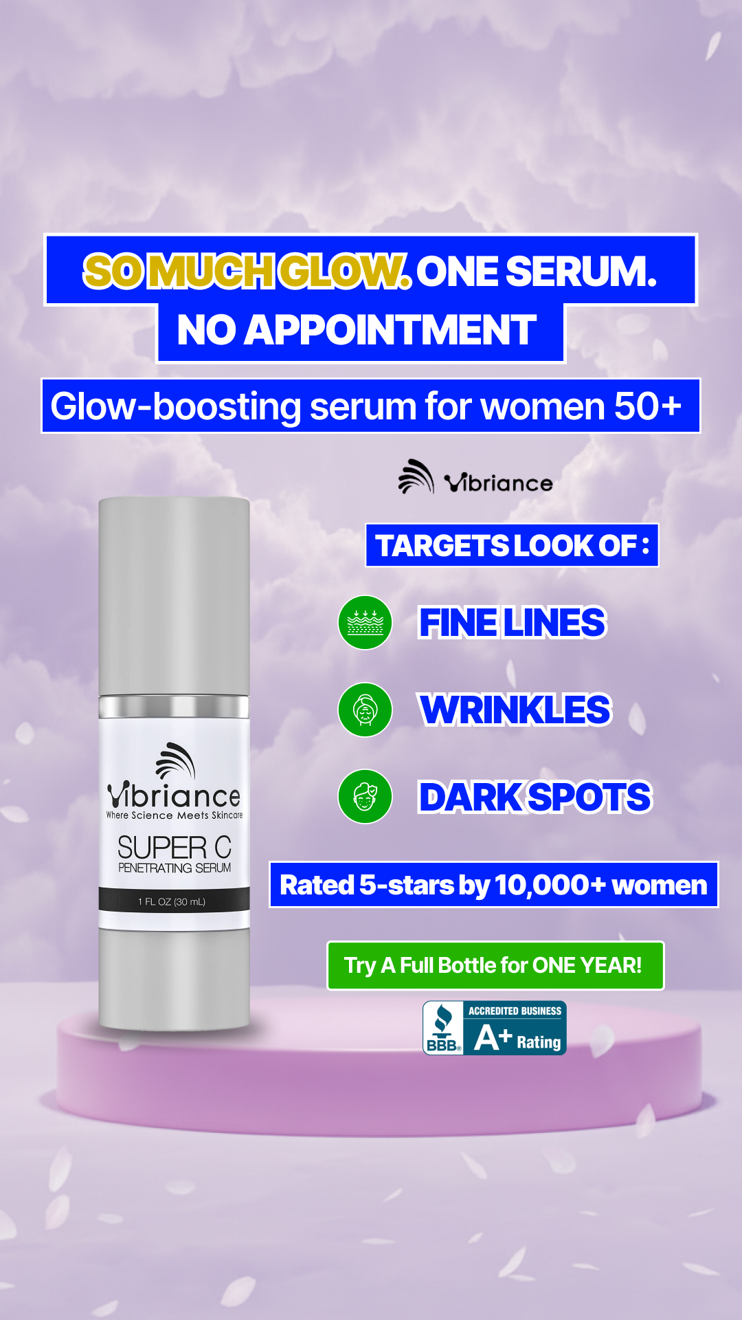 Vibriance Super C Serum Facebook ad