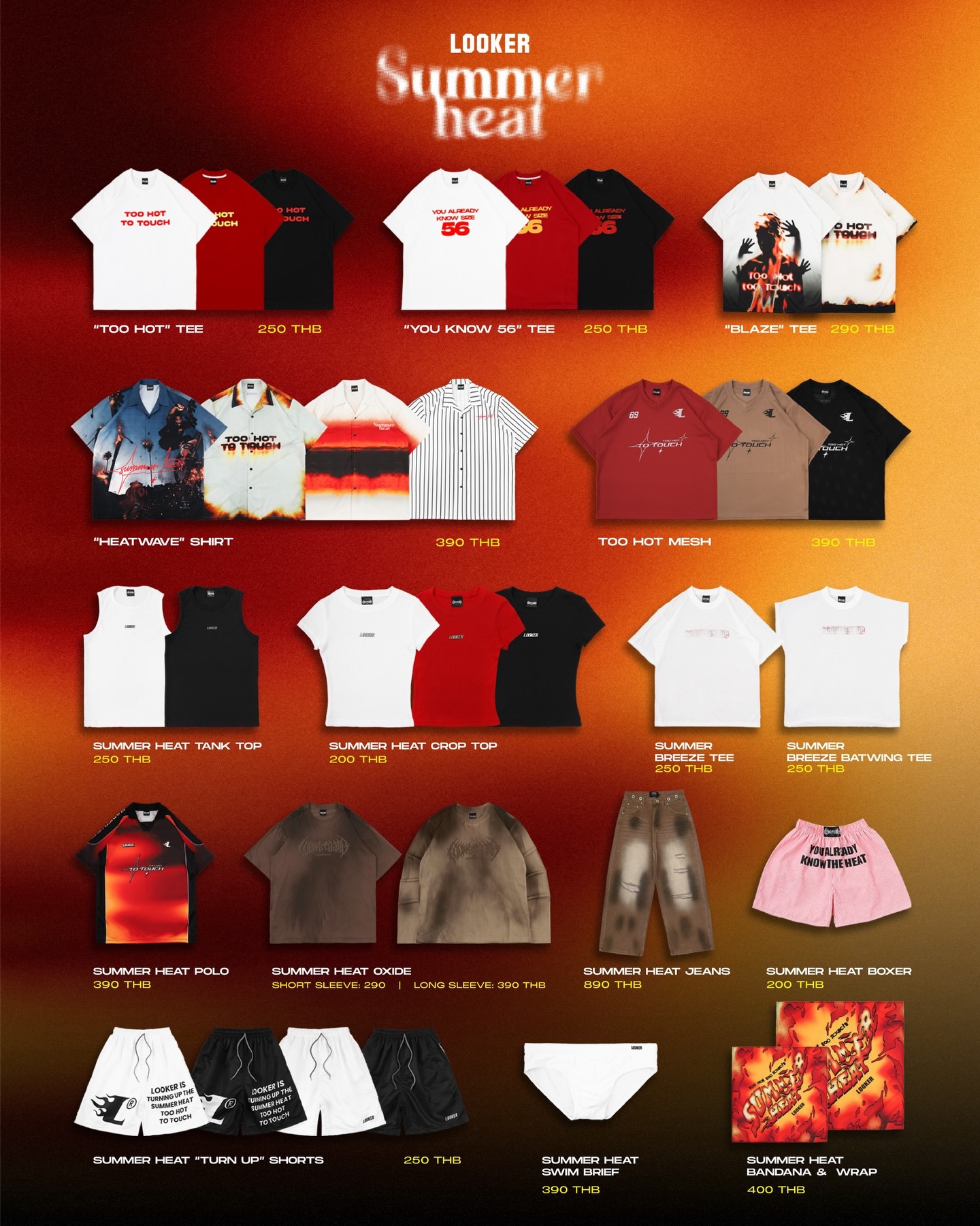 Looker Facebook ad: LOOKER, SUMMER HEAT COLLECTION