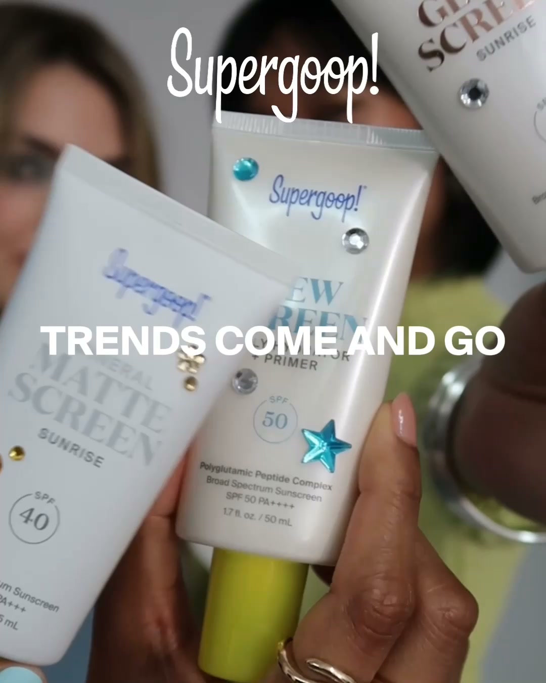 Supergoop Facebook ad: PRIMED FOR EVERY ERA