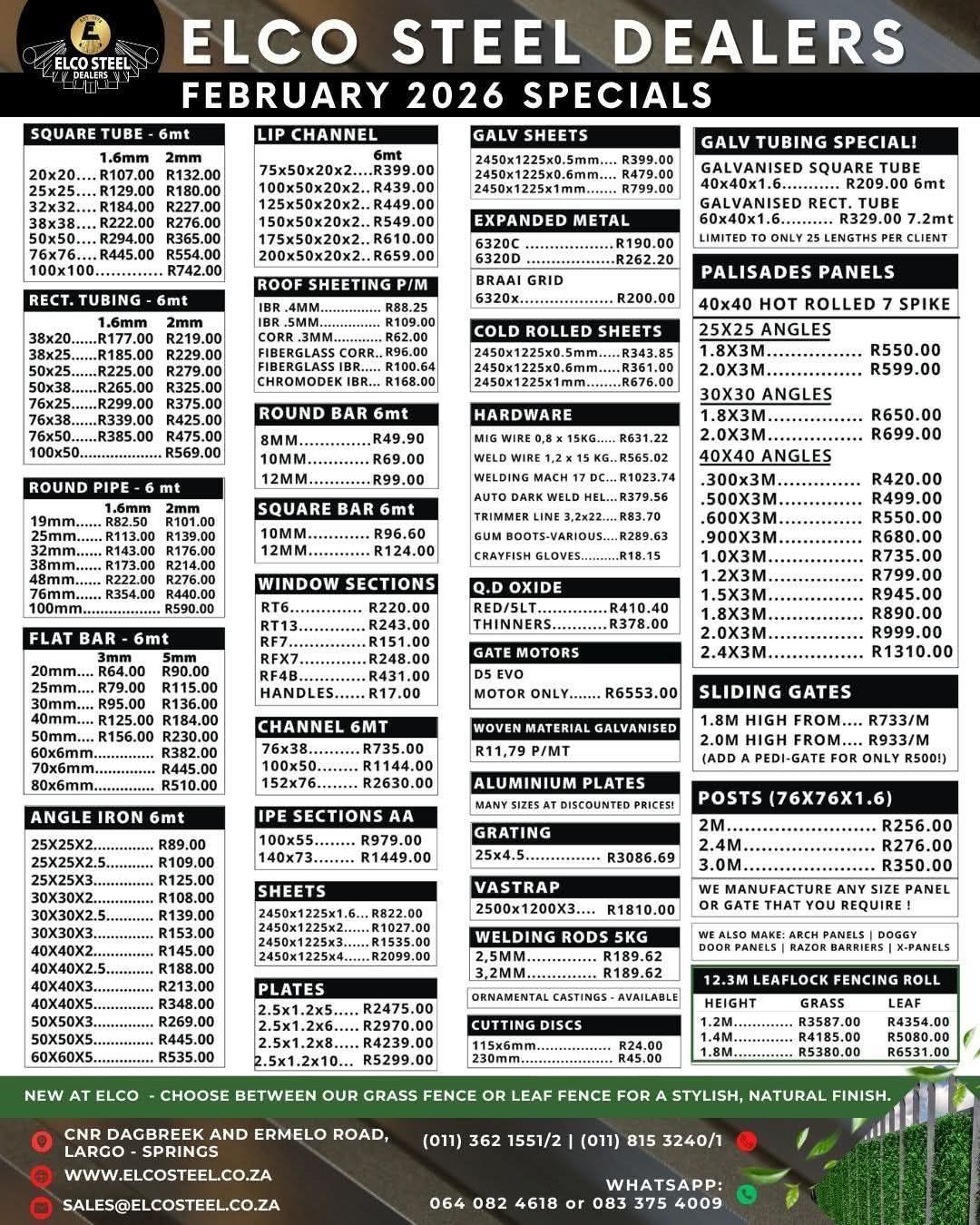 Elco Steel Dealers Facebook ad