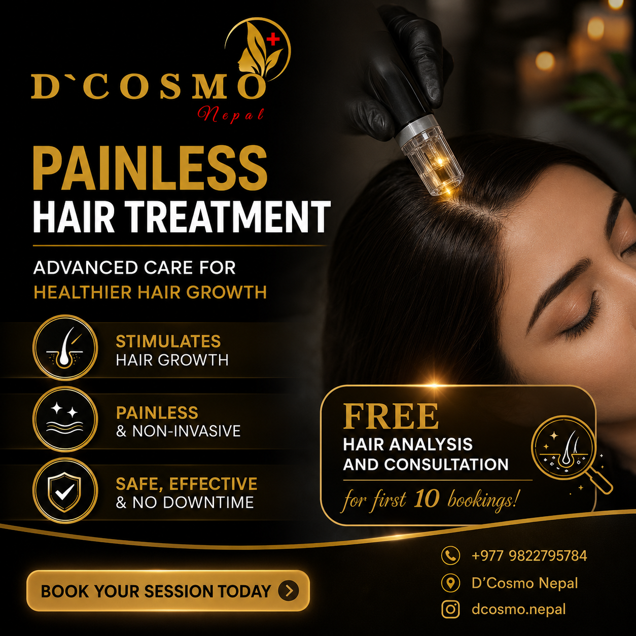 D'Cosmo Nepal Facebook ad: Chat in Messenger