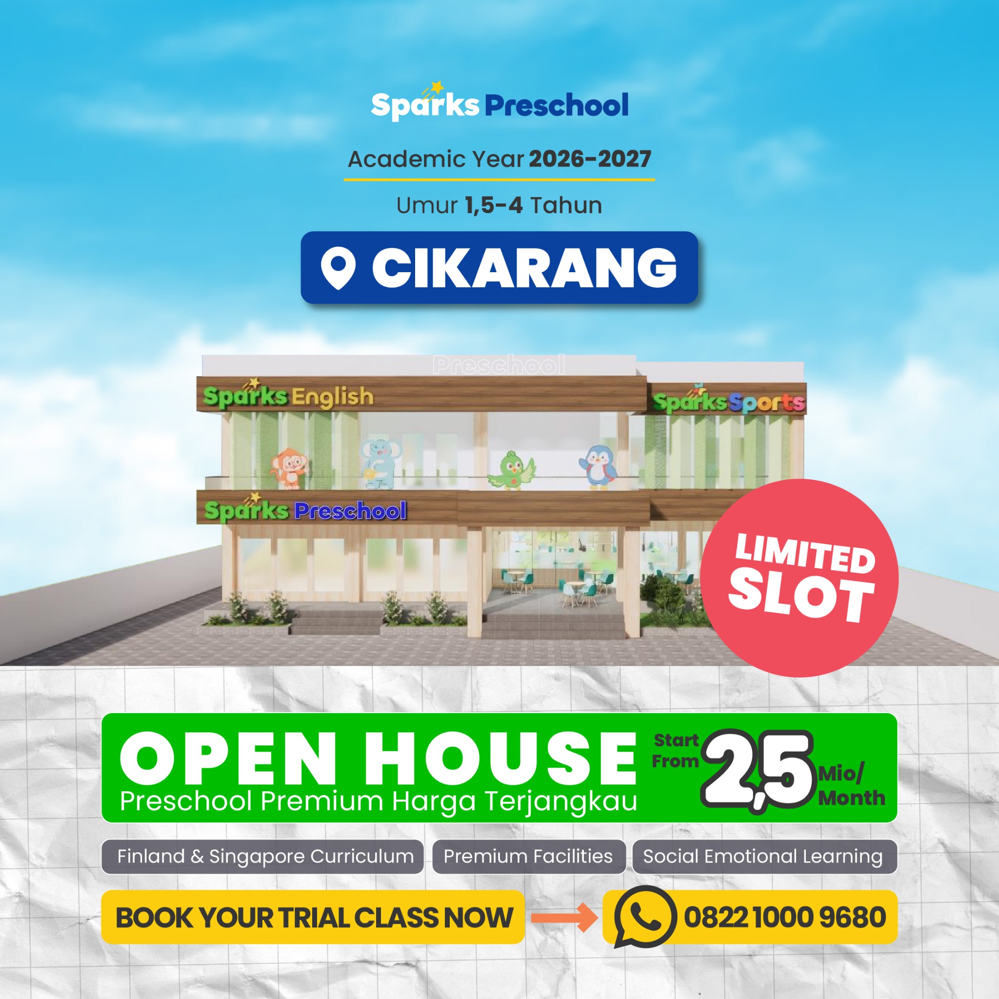 Sparks Preschool Facebook ad