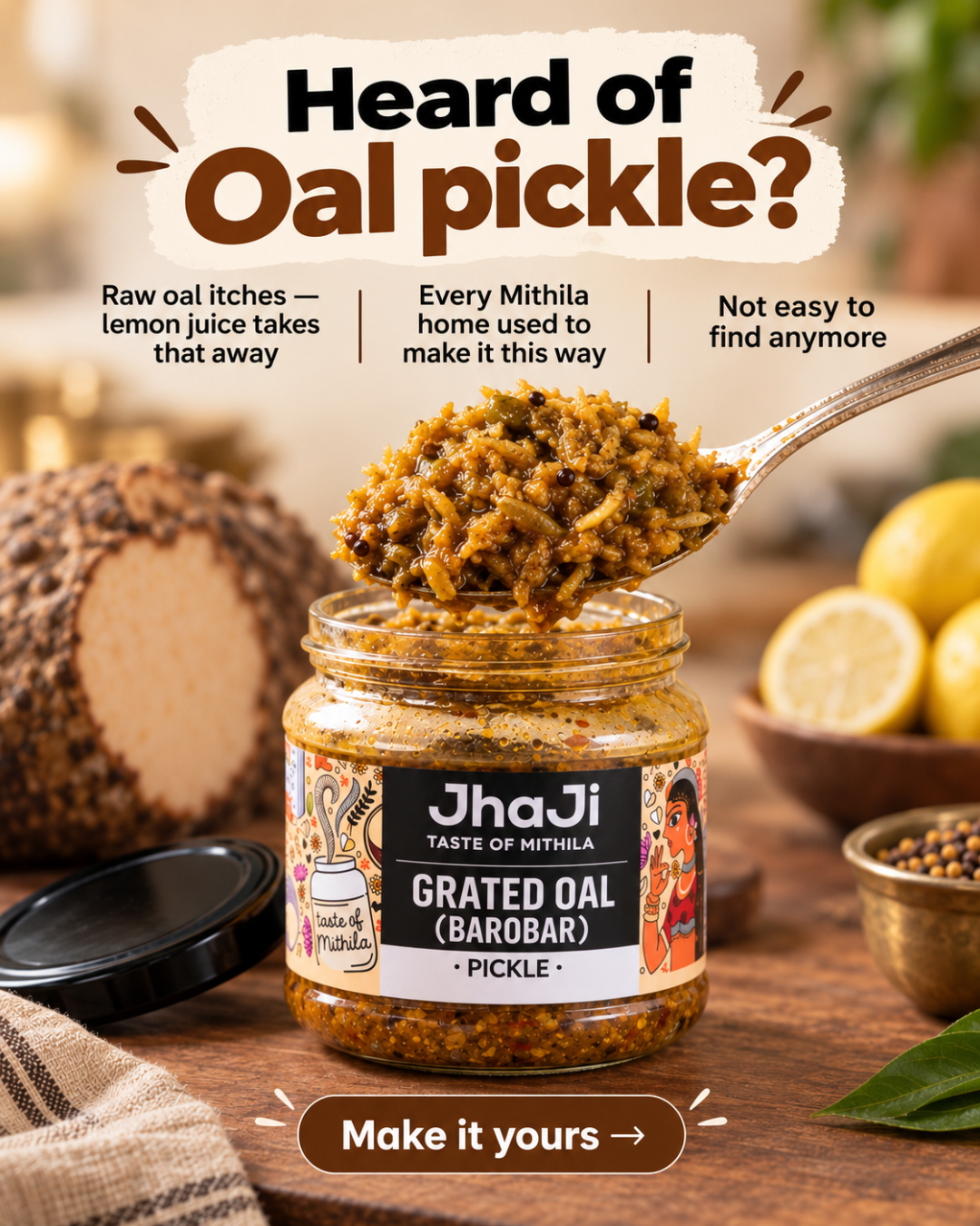 JhaJi Store Facebook ad: Heard Of Oal Pickle Before?