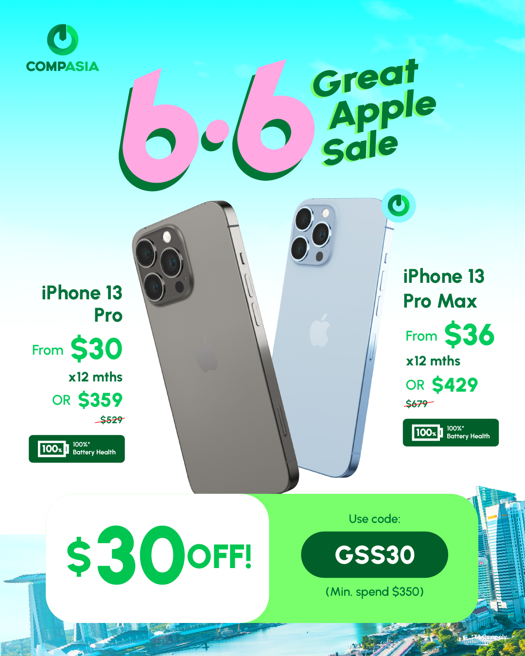 CompAsia Singapore Facebook ad: Up to $45 OFF!