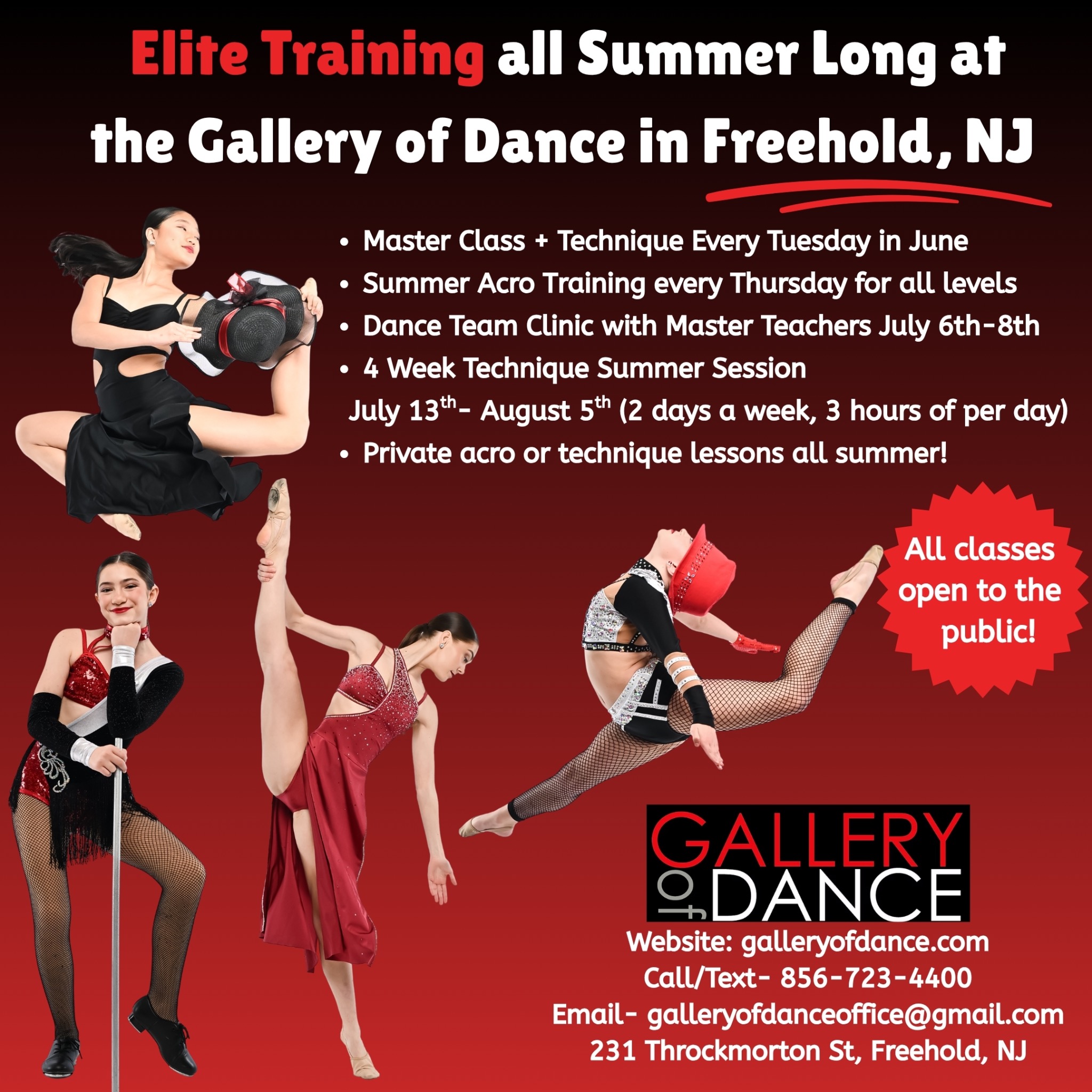 Gallery of Dance Facebook ad: Elite Summer Dance Training Starts Here in Freehold, NJ