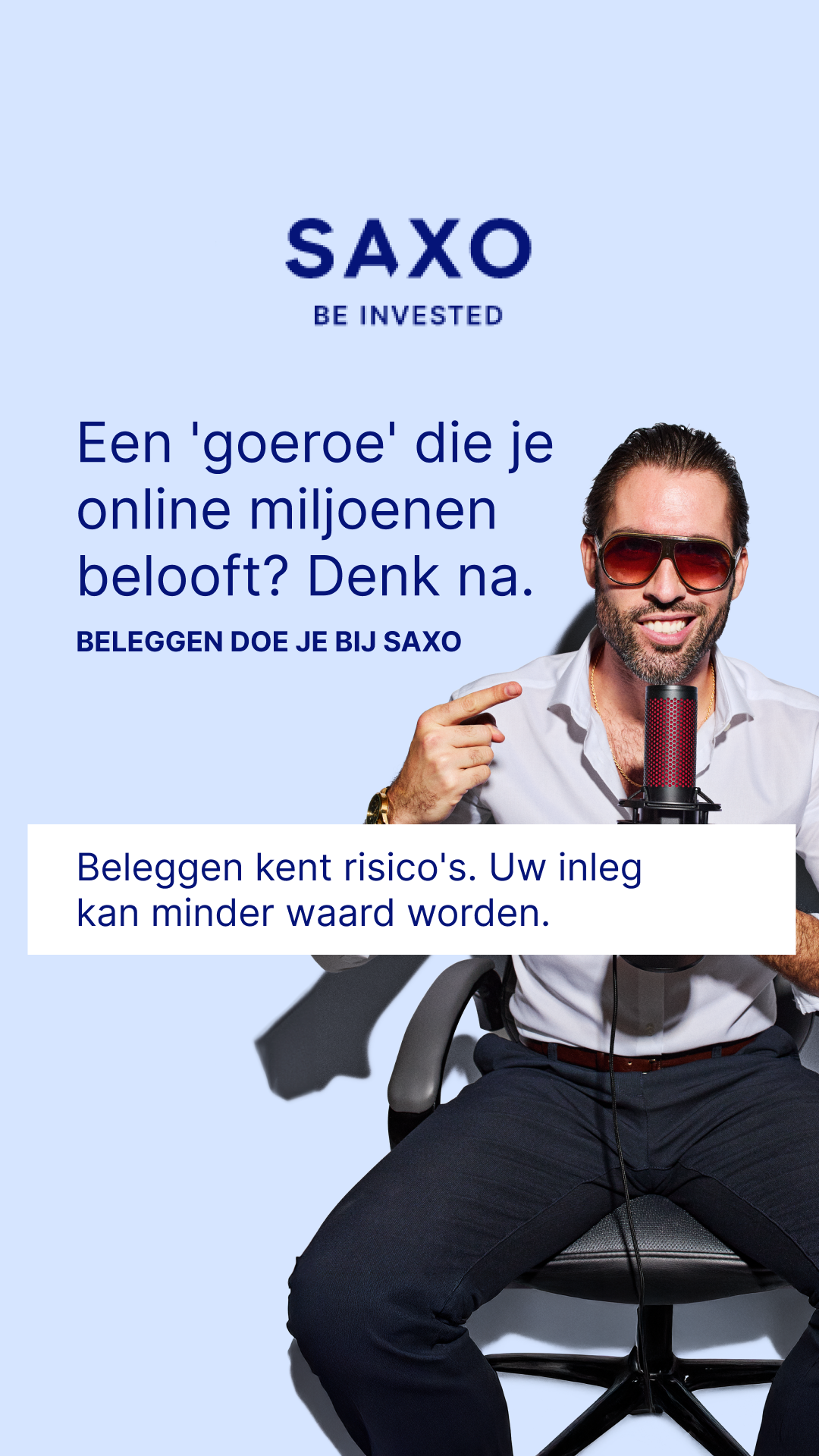 Saxo Bank Nederland Facebook ad