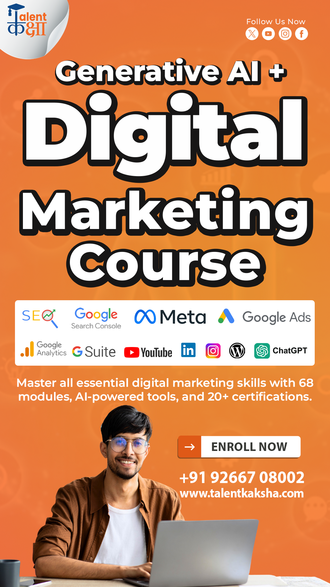 Talent Kaksha Facebook ad from Feb 18, 2026
