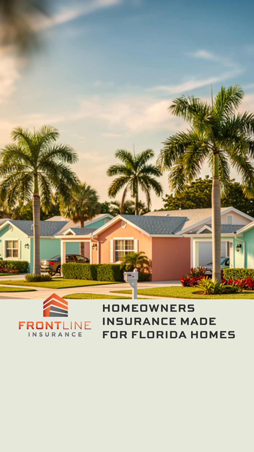 Frontline Insurance Digital Agency Facebook ad: New Look. Same Frontline.