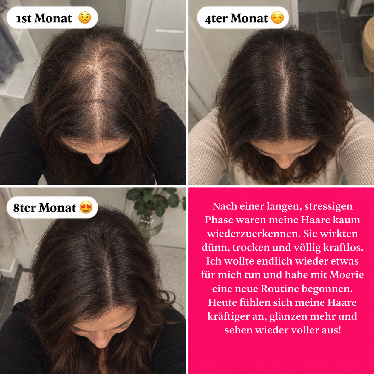 Prime Hair Daily Facebook ad: 8 Monate, ein Unterschied