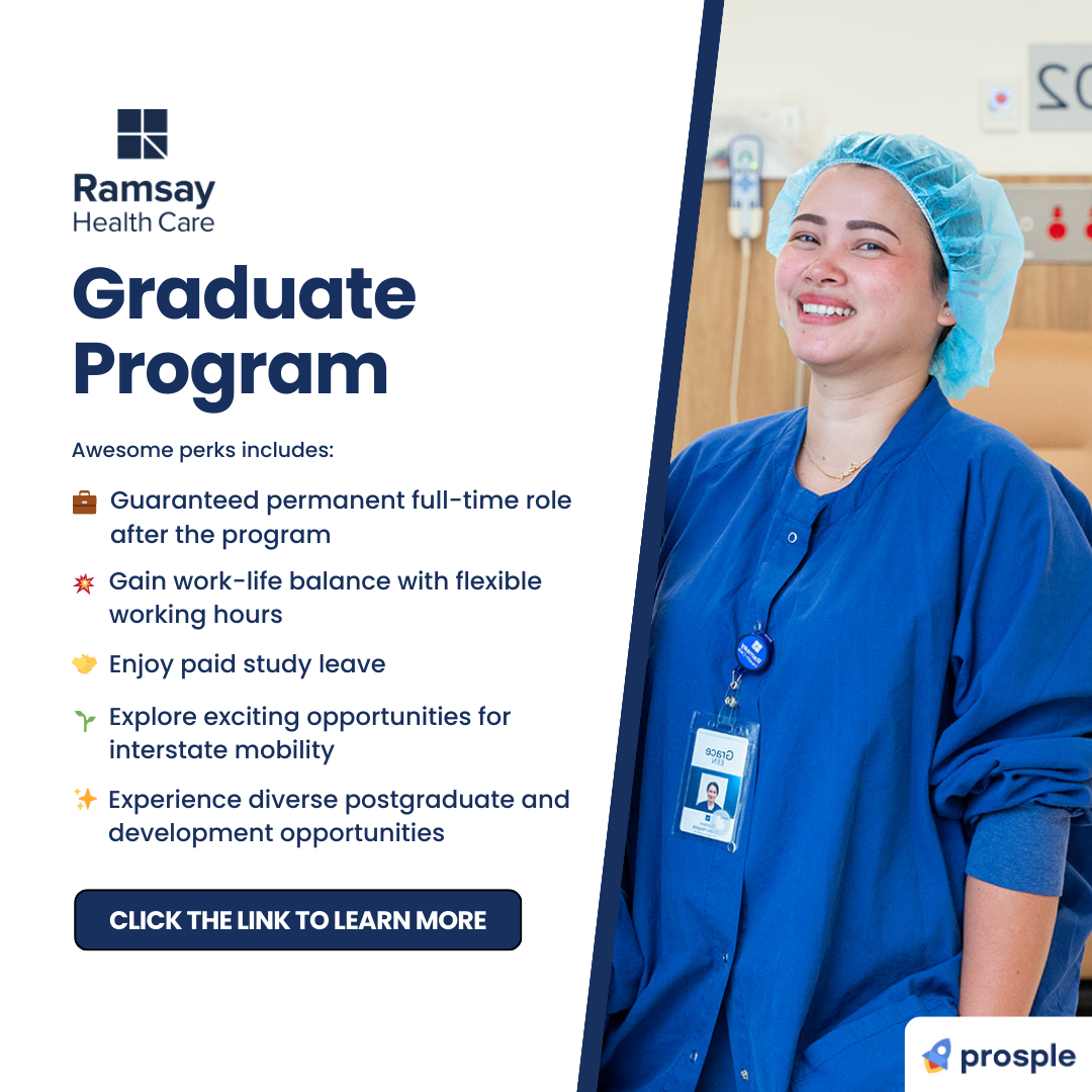 Prosple Australia Facebook ad: Ramsay Health Care Graduate Programs | Prosple Australia