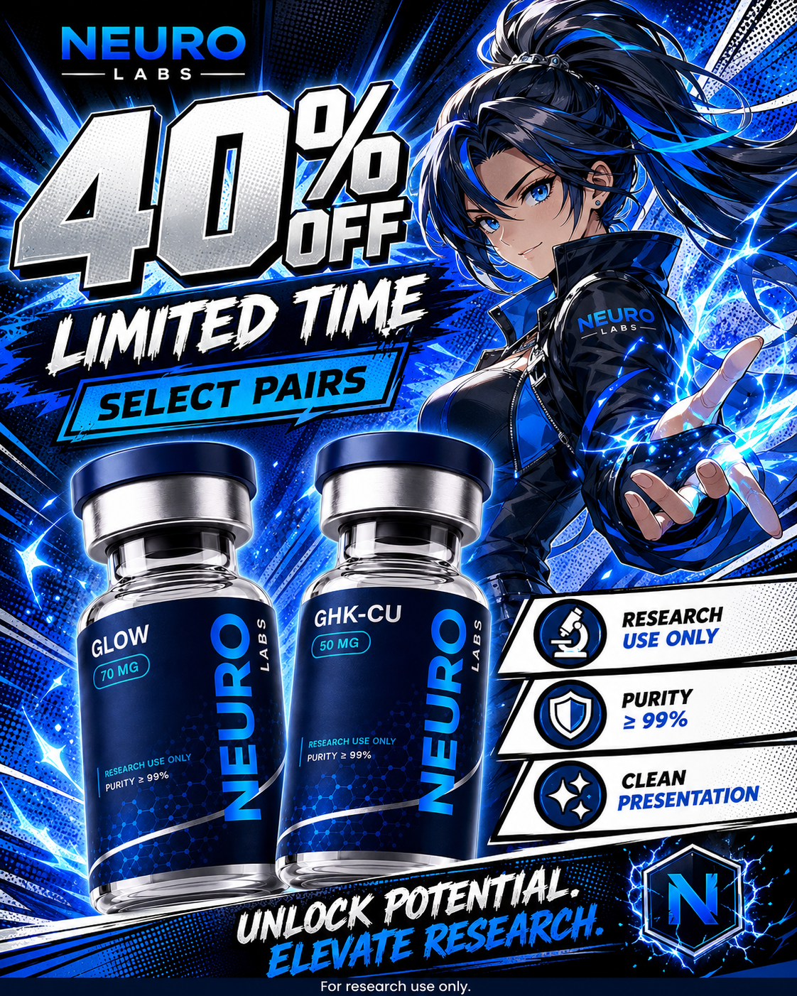 Neuro Facebook ad: 40% Off With Code NEURO40