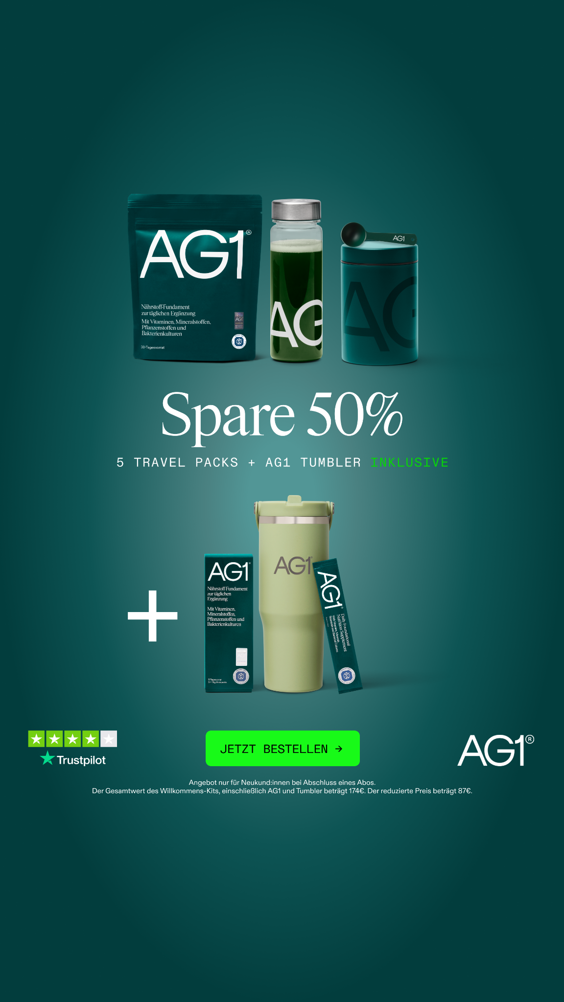 AG1 Deutschland Facebook ad
