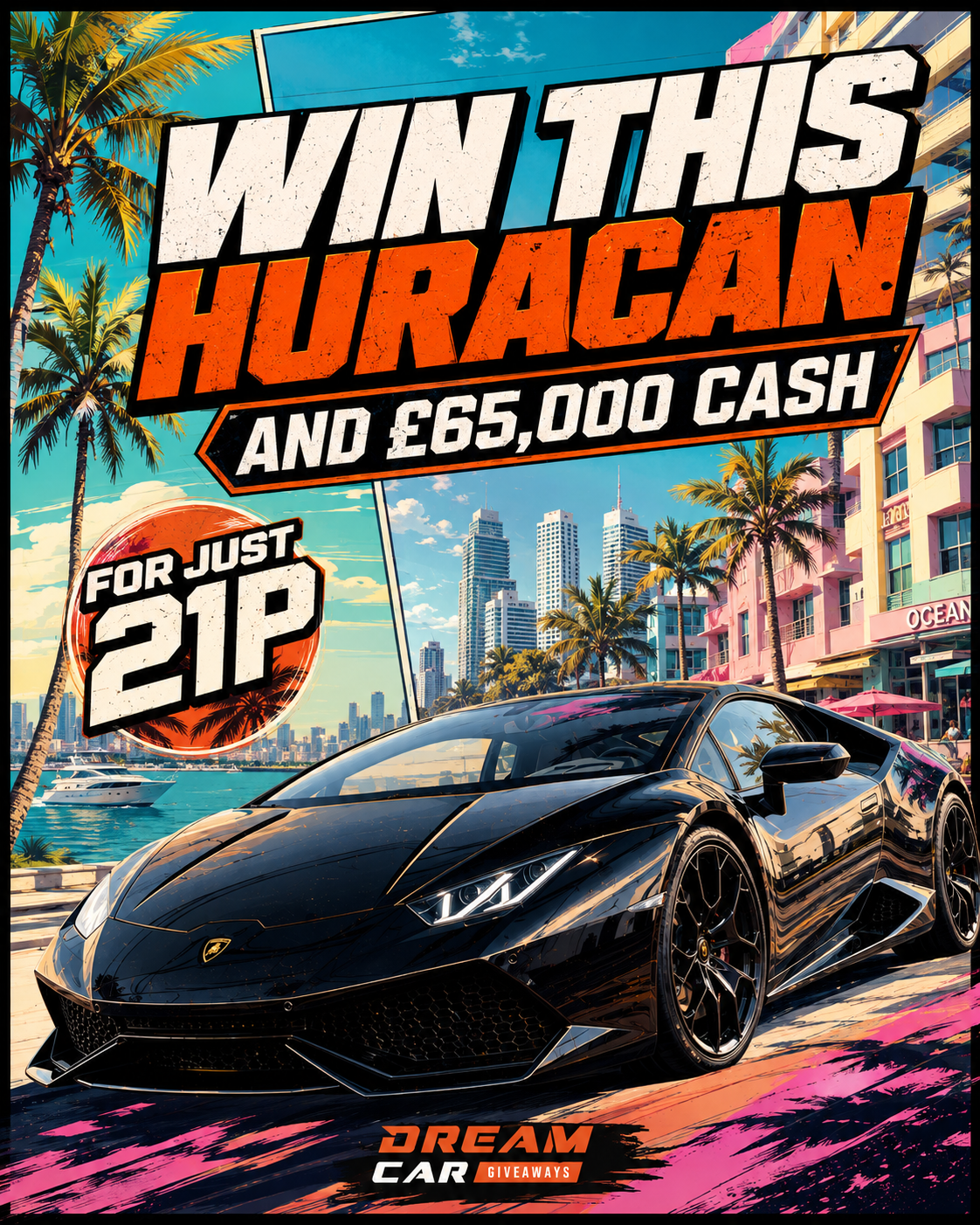 Dream Car Giveaways Facebook ad
