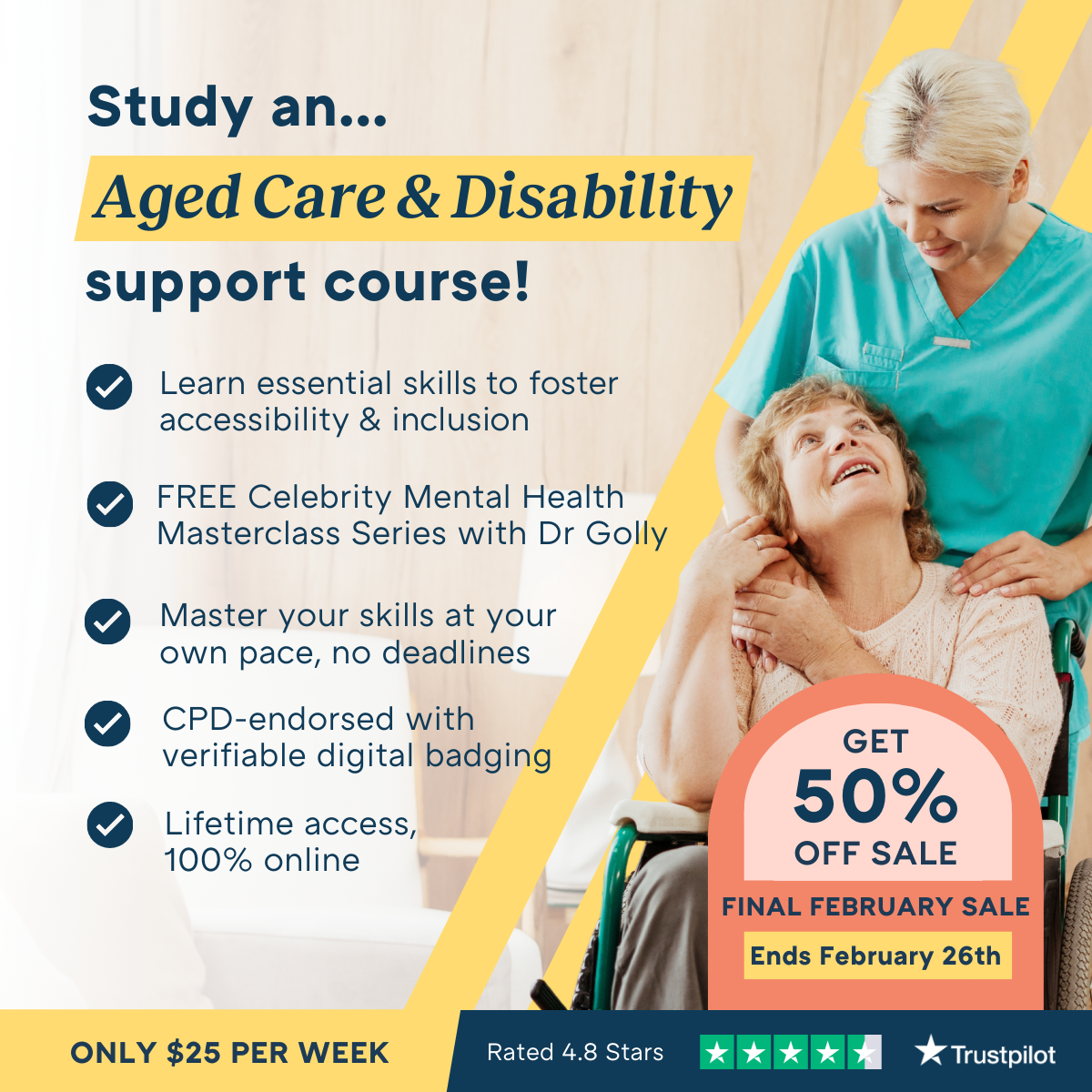 Online Courses Australia Facebook ad