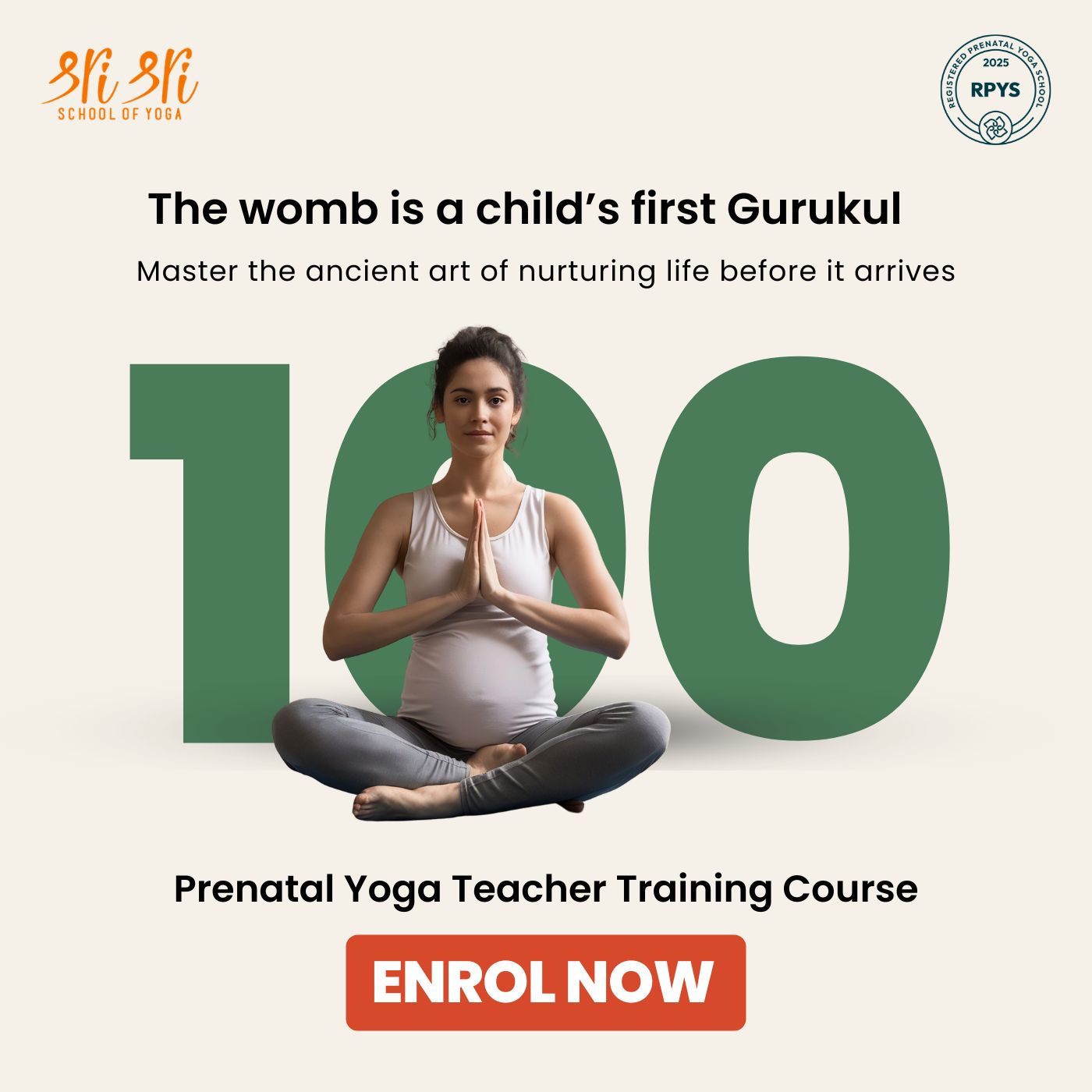 Sri Sri School of Yoga - Yoga Teacher Training Facebook ad