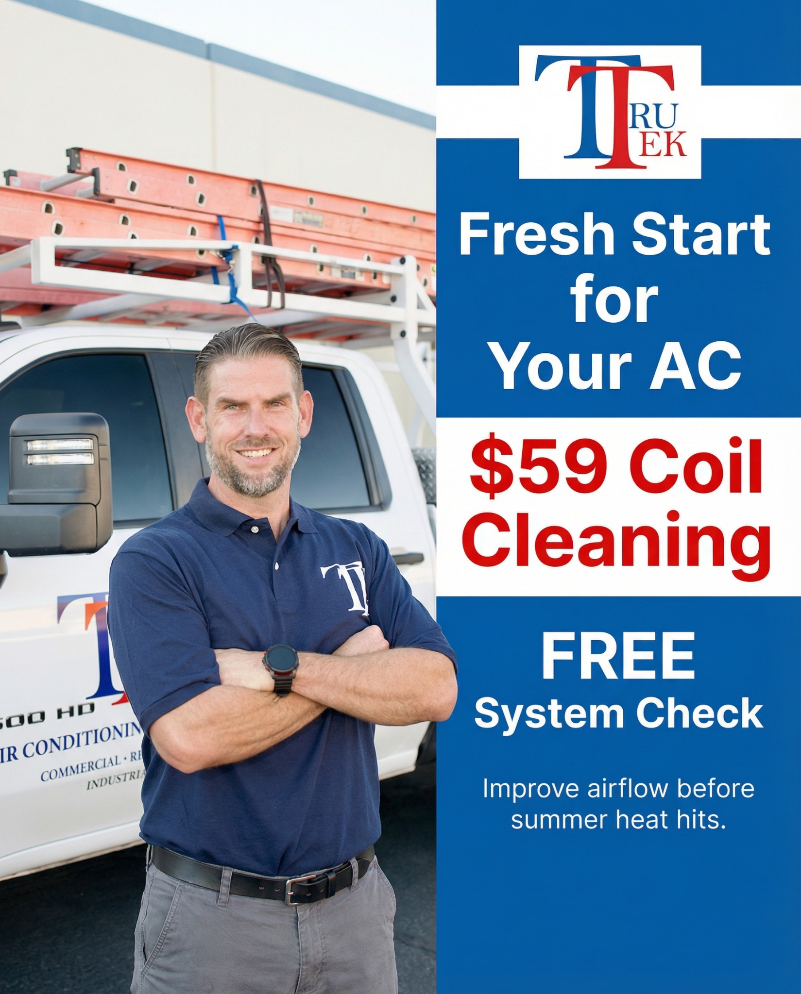 TruTek Air Conditioning & Heating Facebook ad