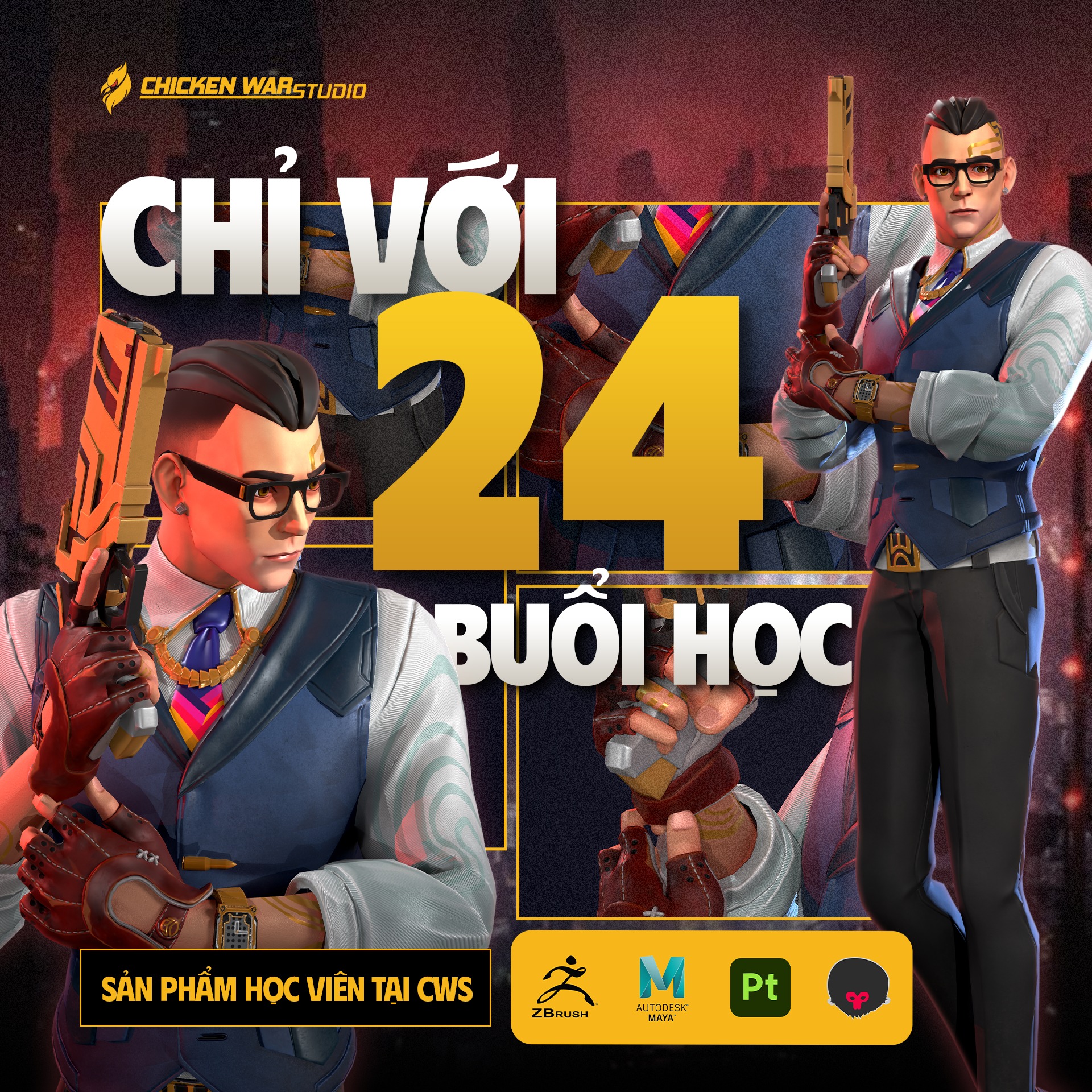 Chicken War Studio Facebook ad