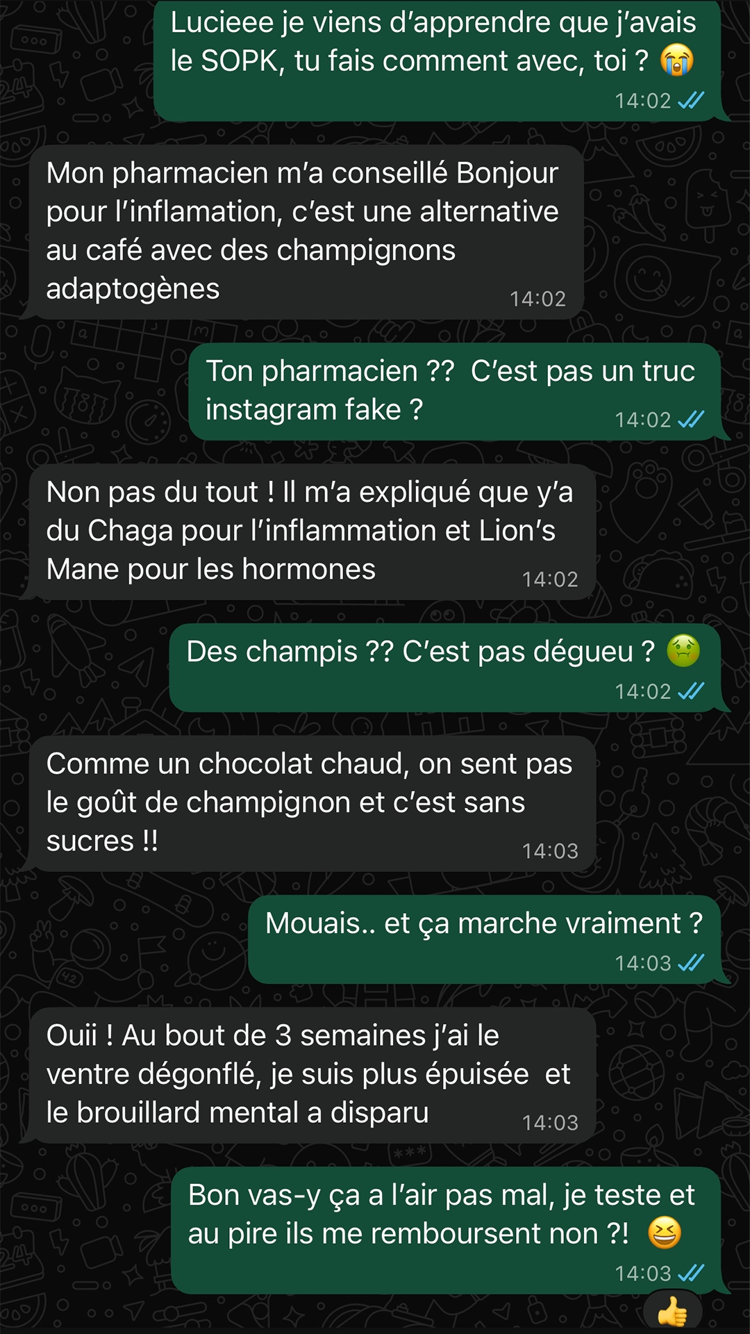 Bonjour Facebook ad