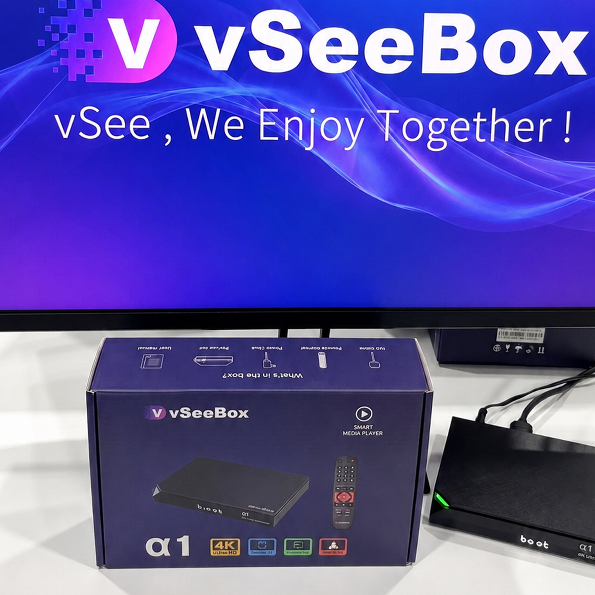 Vseebox Stream Facebook ad: Save $50on the Official 2026 vSeeBox α1, Now Only $269!