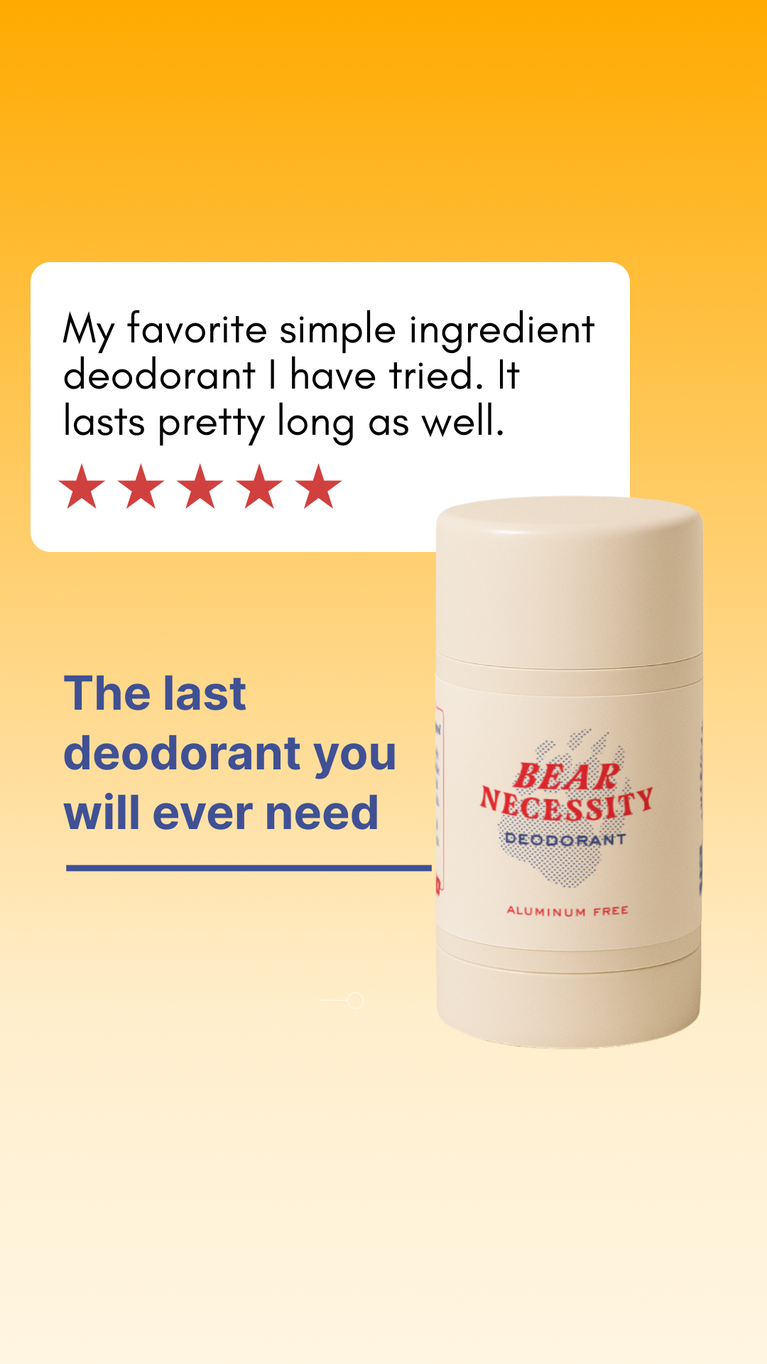 Papabear Naturals Facebook ad