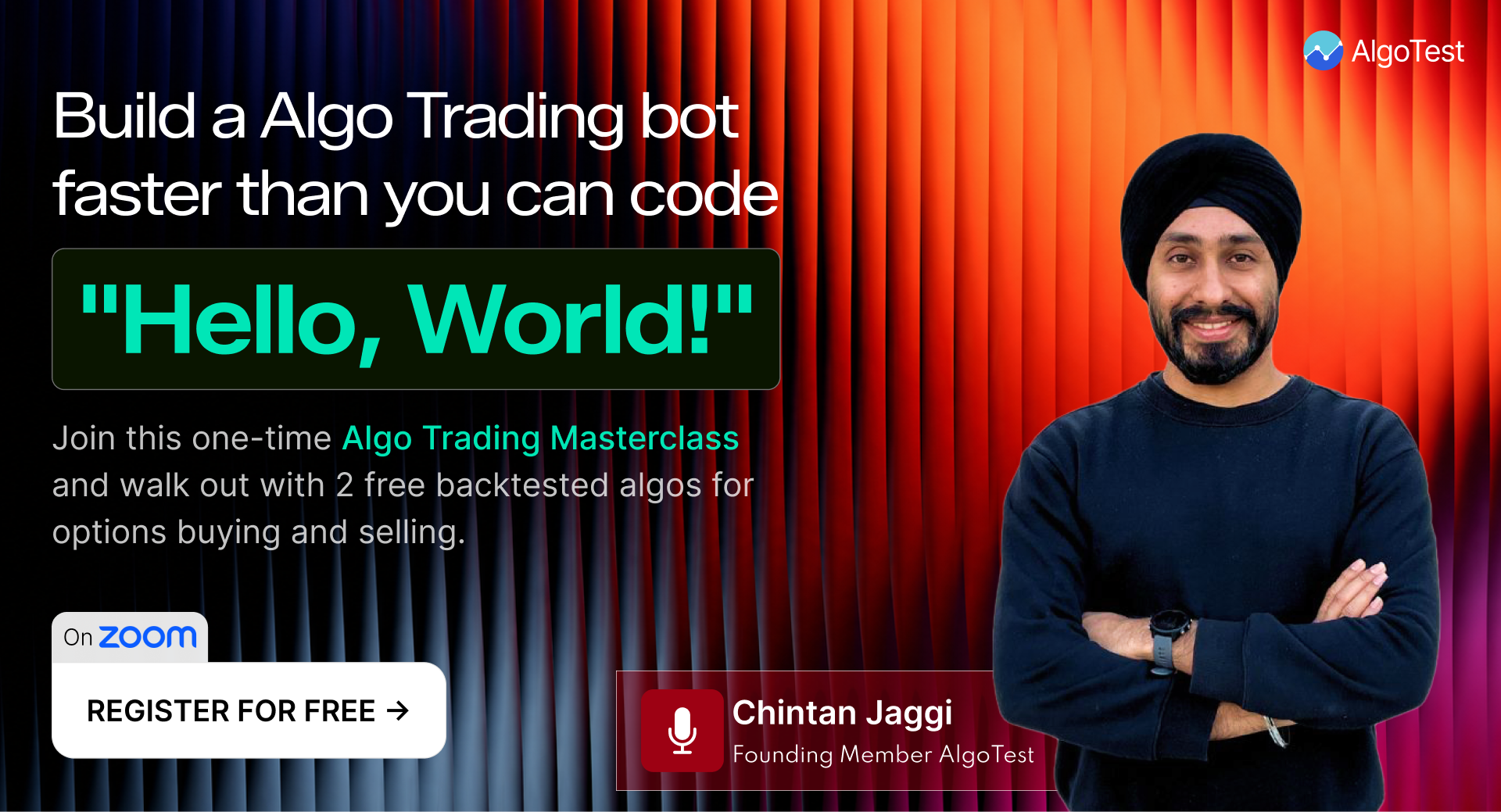 AlgoTest India Facebook ad from Jul 10, 2026