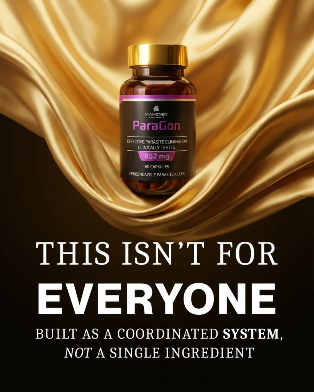 Mahoney Supplements Facebook ad