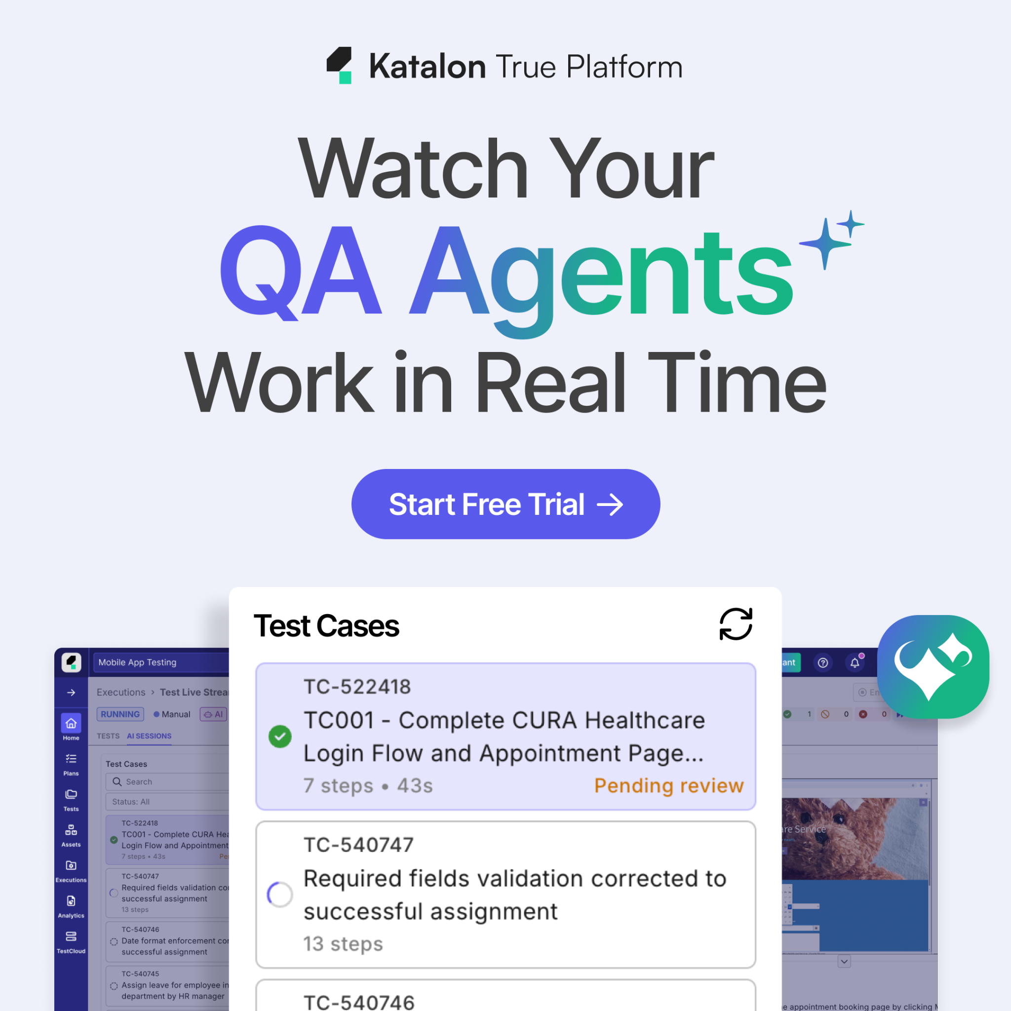 Katalon Facebook ad