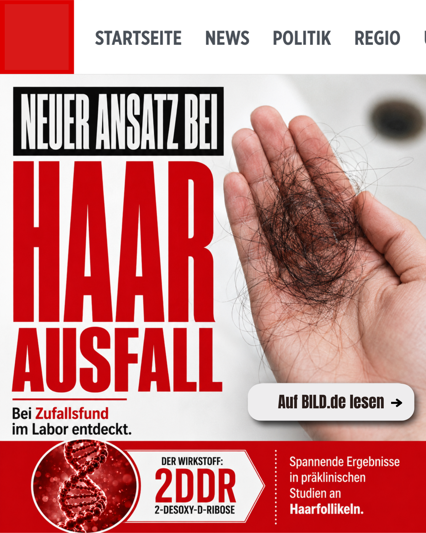Hair Growth Science EU Facebook ad