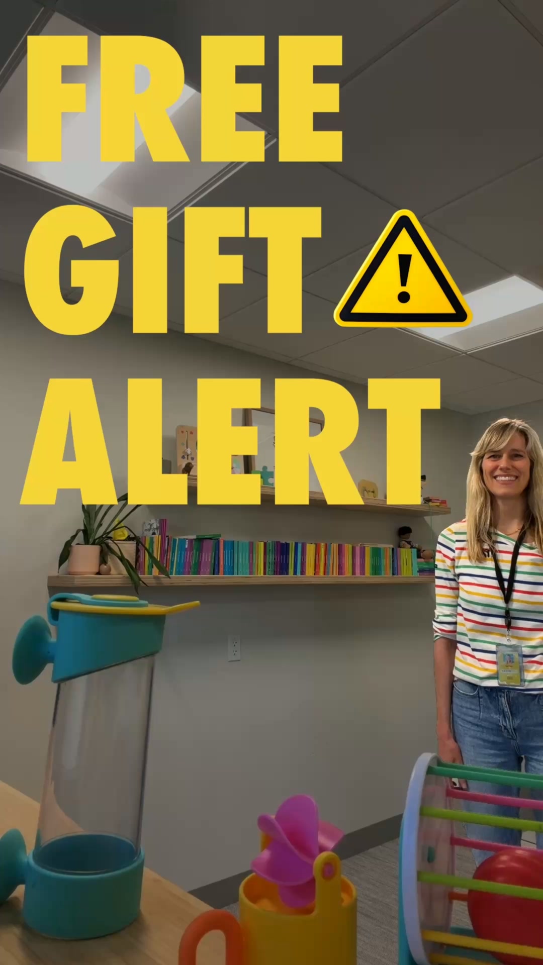 Lovevery Facebook ad: Free gift alert