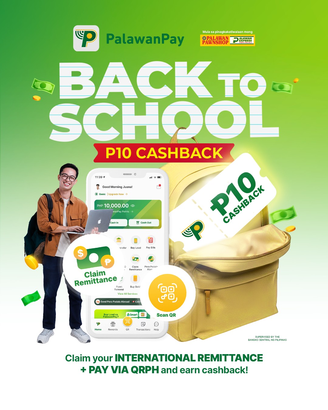 PalawanPay Facebook ad: Get rewarded while preparing for the new school…