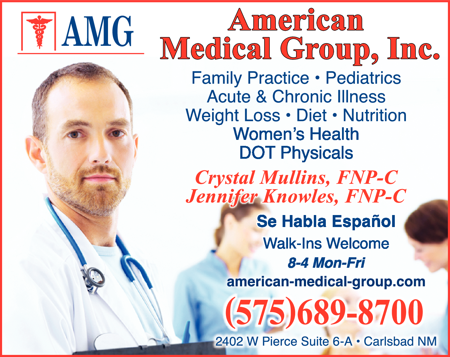 Names and Numbers Facebook ad: Visit us today