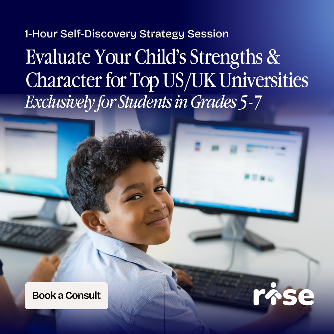 Crimson Education Facebook ad