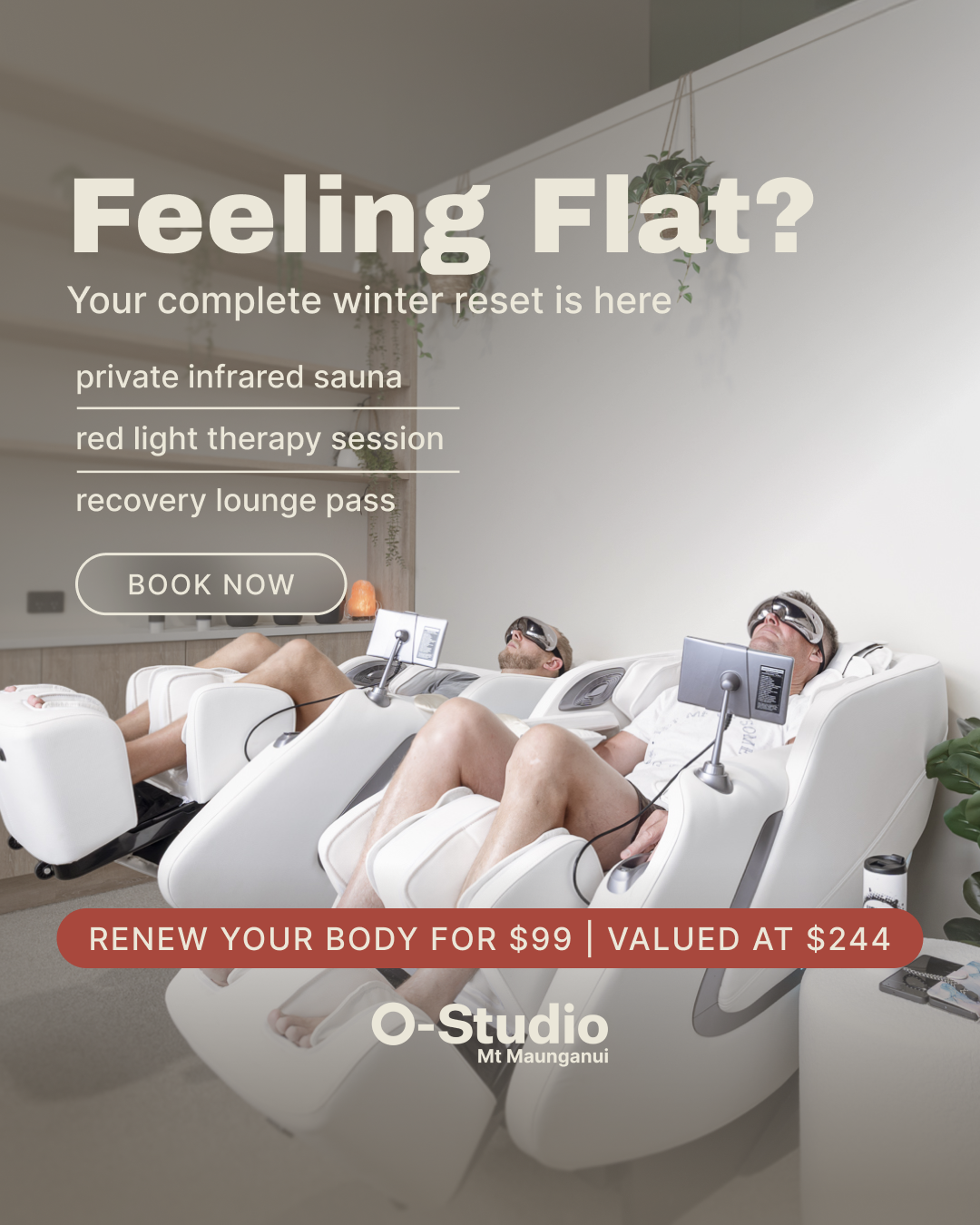 O-Studio The Mount Facebook ad: Feeling flat, tired, or bogged down by the…