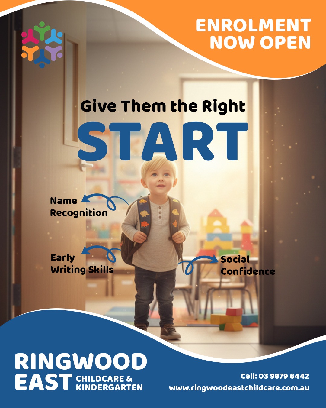 Ringwood East Childcare and Kindergarten Facebook ad: School Readiness Made Simple
