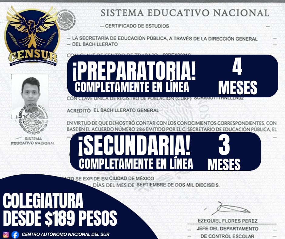 Prepa en linea Censur Facebook ad from Mar 7, 2026