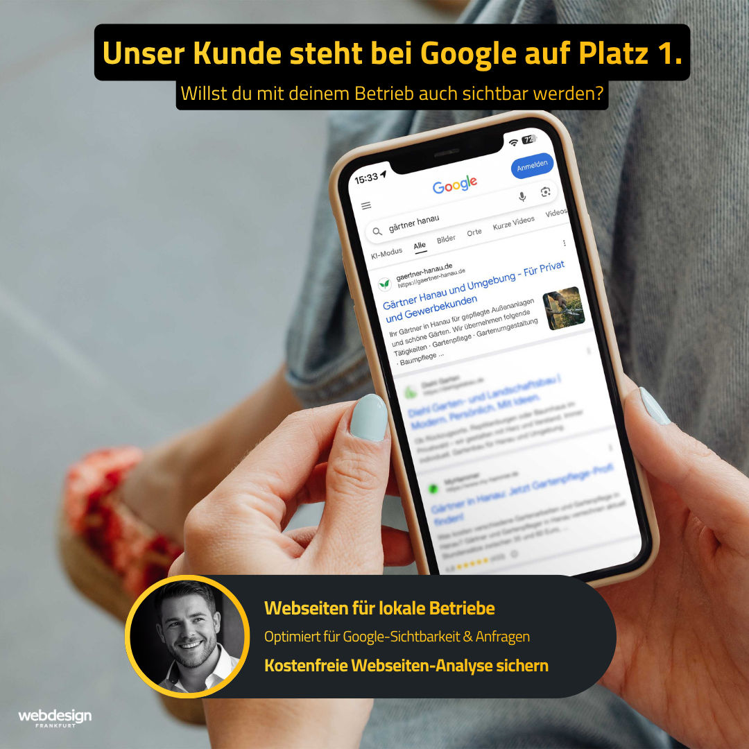 Webdesign Frankfurt Facebook ad