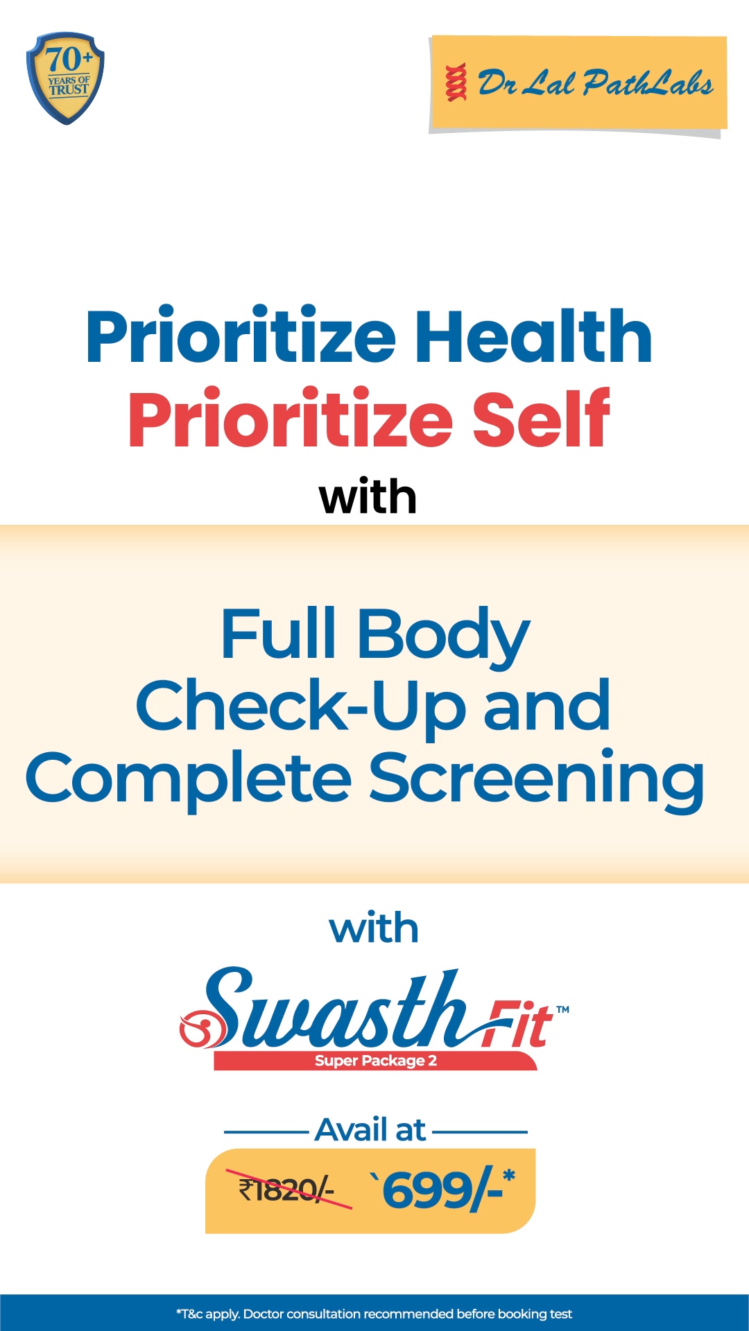 Dr Lal PathLabs Facebook ad: Get a Full Body Health Checkup for only…