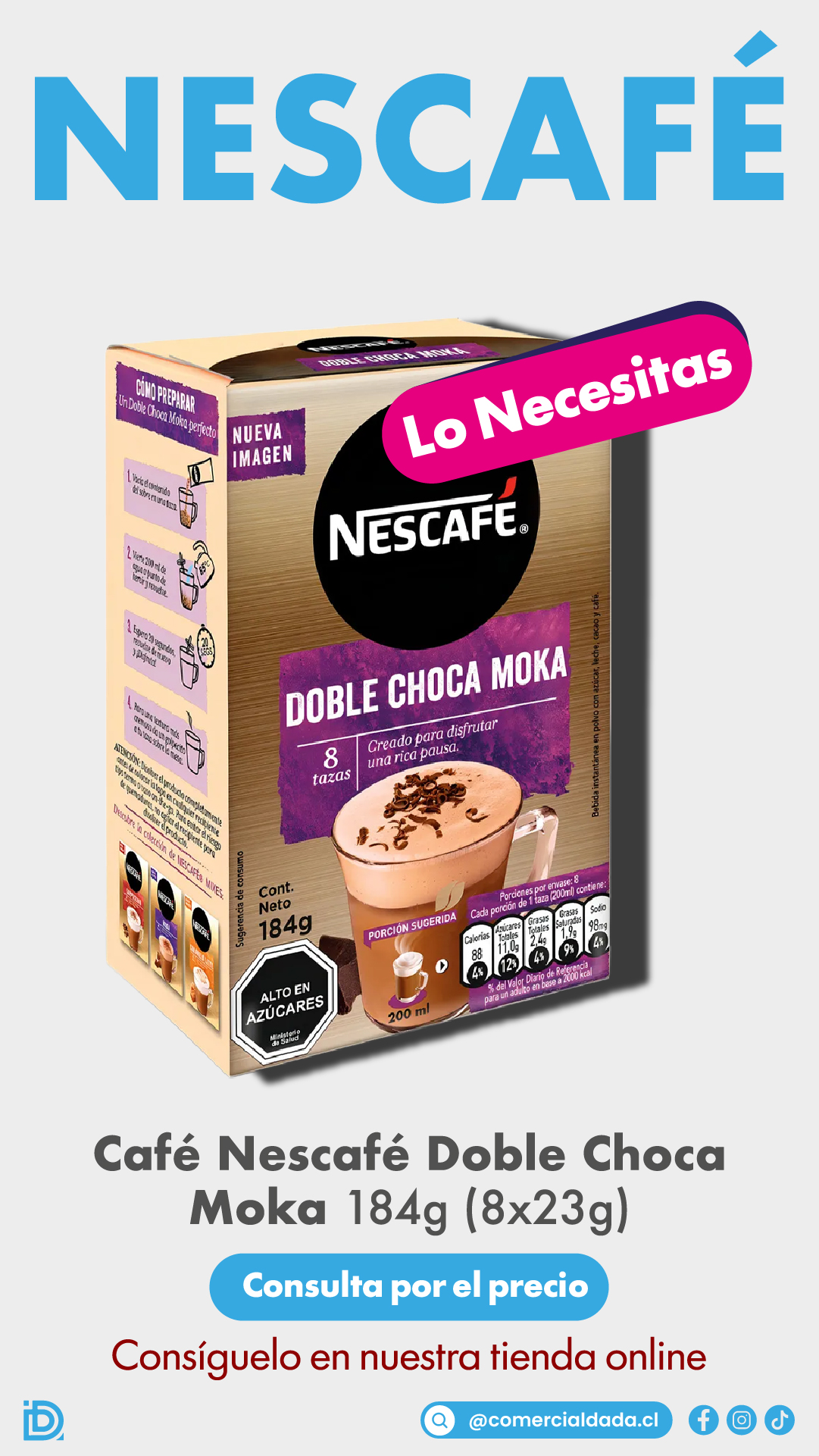 Comercial Dada Facebook ad